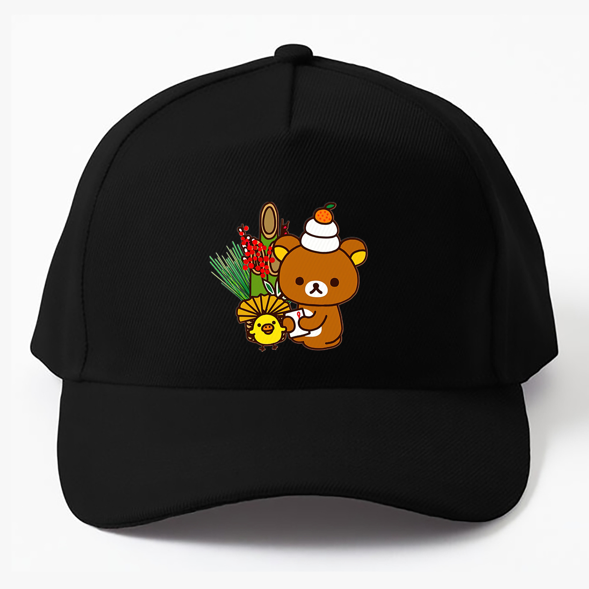 （画像用） リラックマ リラックマ キイロイトリ Rilakkuma Korilakkuma Kiiroitori ベースボールキャップ 綿100％ 男女兼用 帽子 スポーツ
