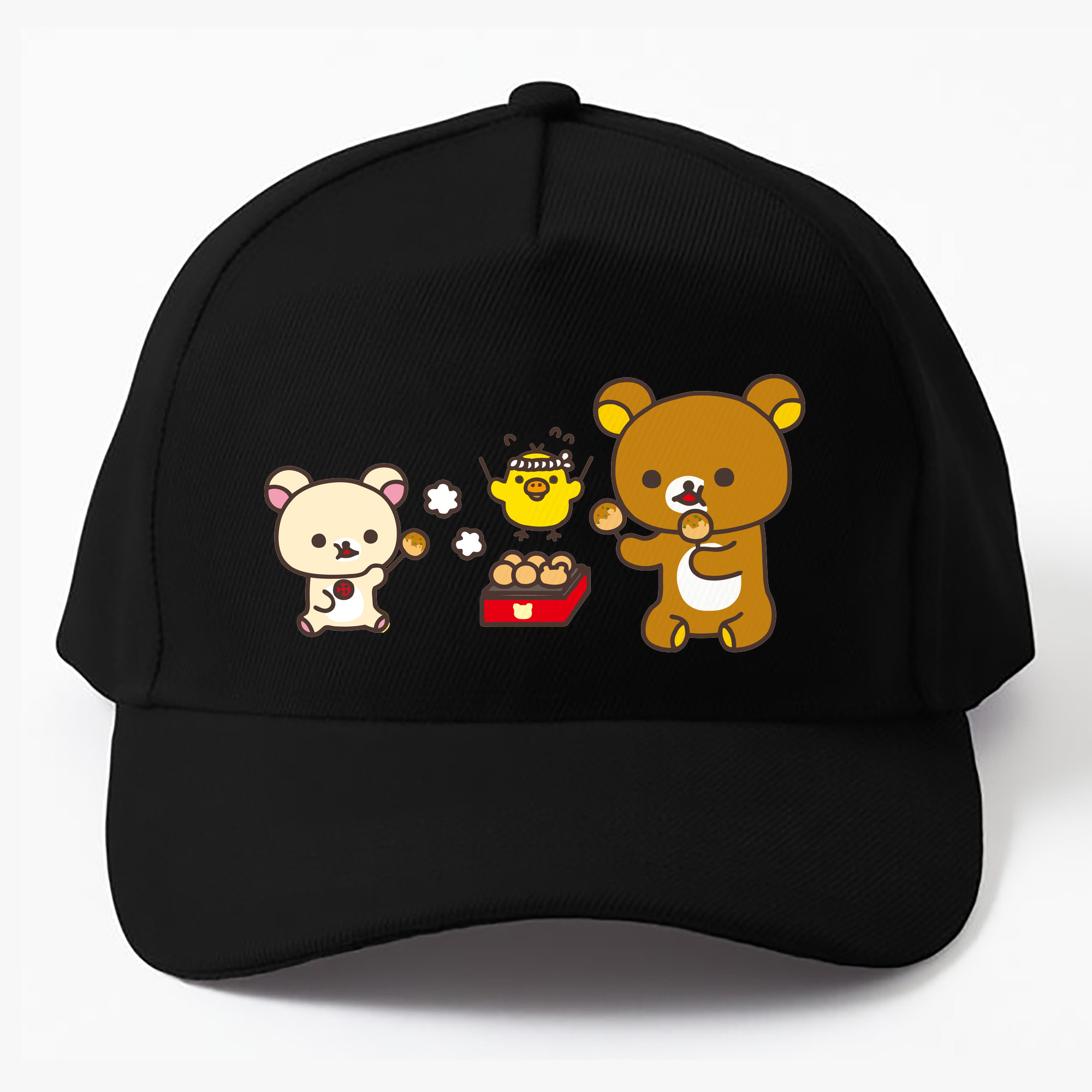 （画像用） リラックマ リラックマ キイロイトリ Rilakkuma Korilakkuma Kiiroitori ベースボールキャップ 綿100％ 男女兼用 帽子 スポーツ