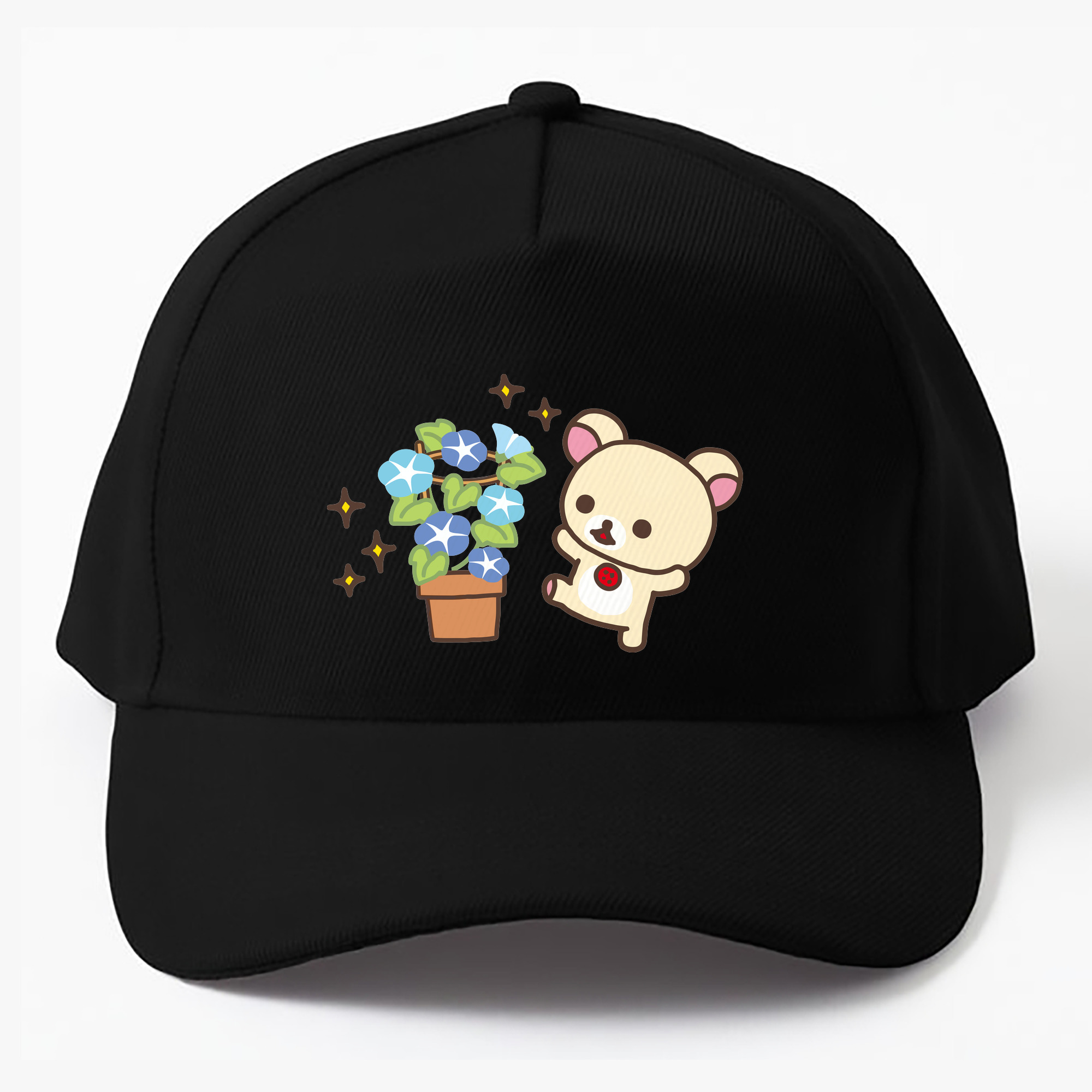 （画像用） リラックマ リラックマ キイロイトリ Rilakkuma Korilakkuma Kiiroitori ベースボールキャップ 綿100％ 男女兼用 帽子 スポーツ