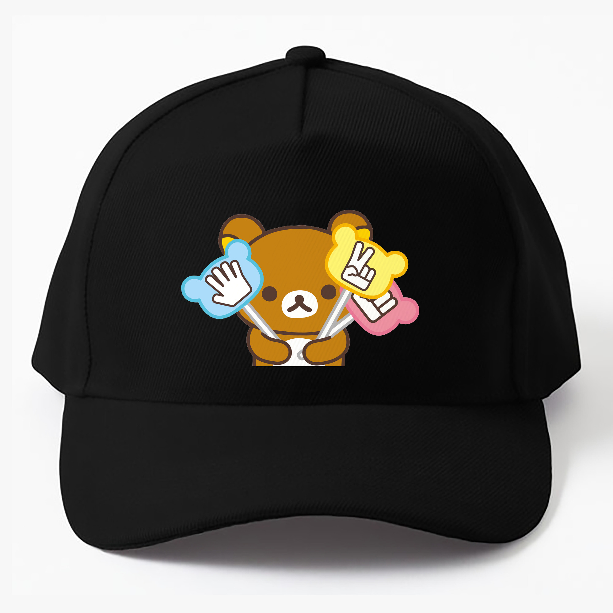 （画像用） リラックマ リラックマ キイロイトリ Rilakkuma Korilakkuma Kiiroitori ベースボールキャップ 綿100％ 男女兼用 帽子 スポーツ
