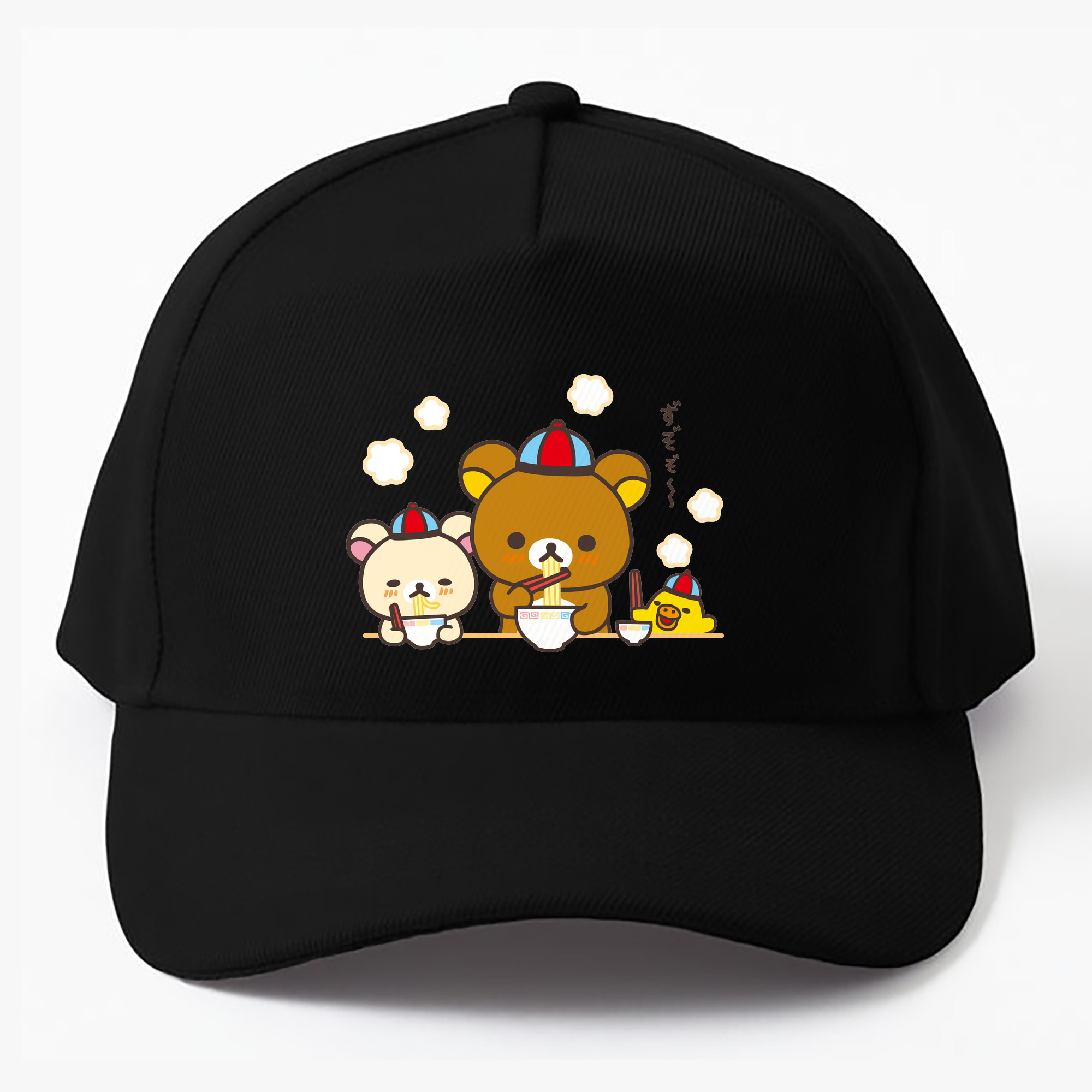 （画像用） リラックマ リラックマ キイロイトリ Rilakkuma Korilakkuma Kiiroitori ベースボールキャップ 綿100％ 男女兼用 帽子 スポーツ