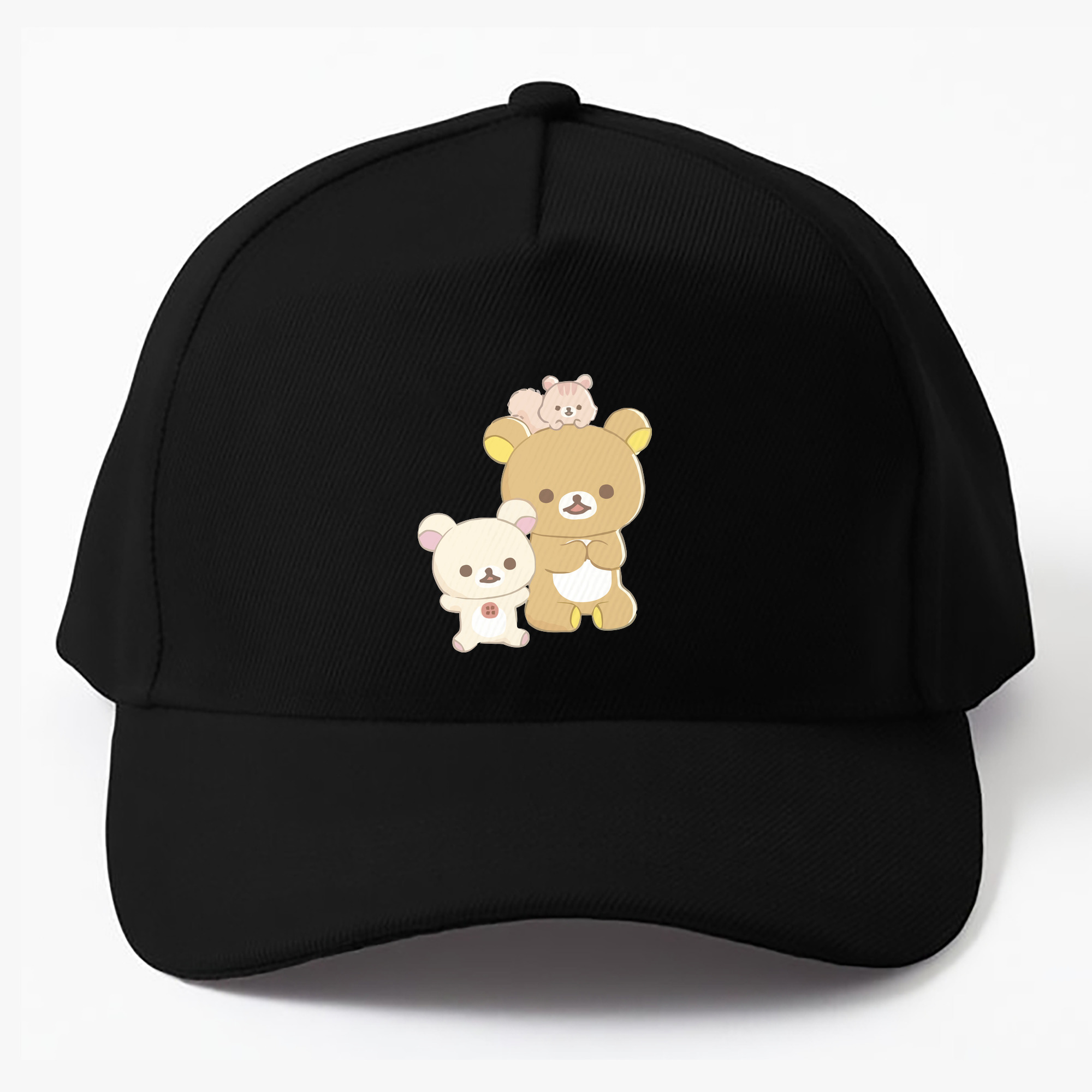 （画像用） リラックマ リラックマ キイロイトリ Rilakkuma Korilakkuma Kiiroitori ベースボールキャップ 綿100％ 男女兼用 帽子 スポーツ
