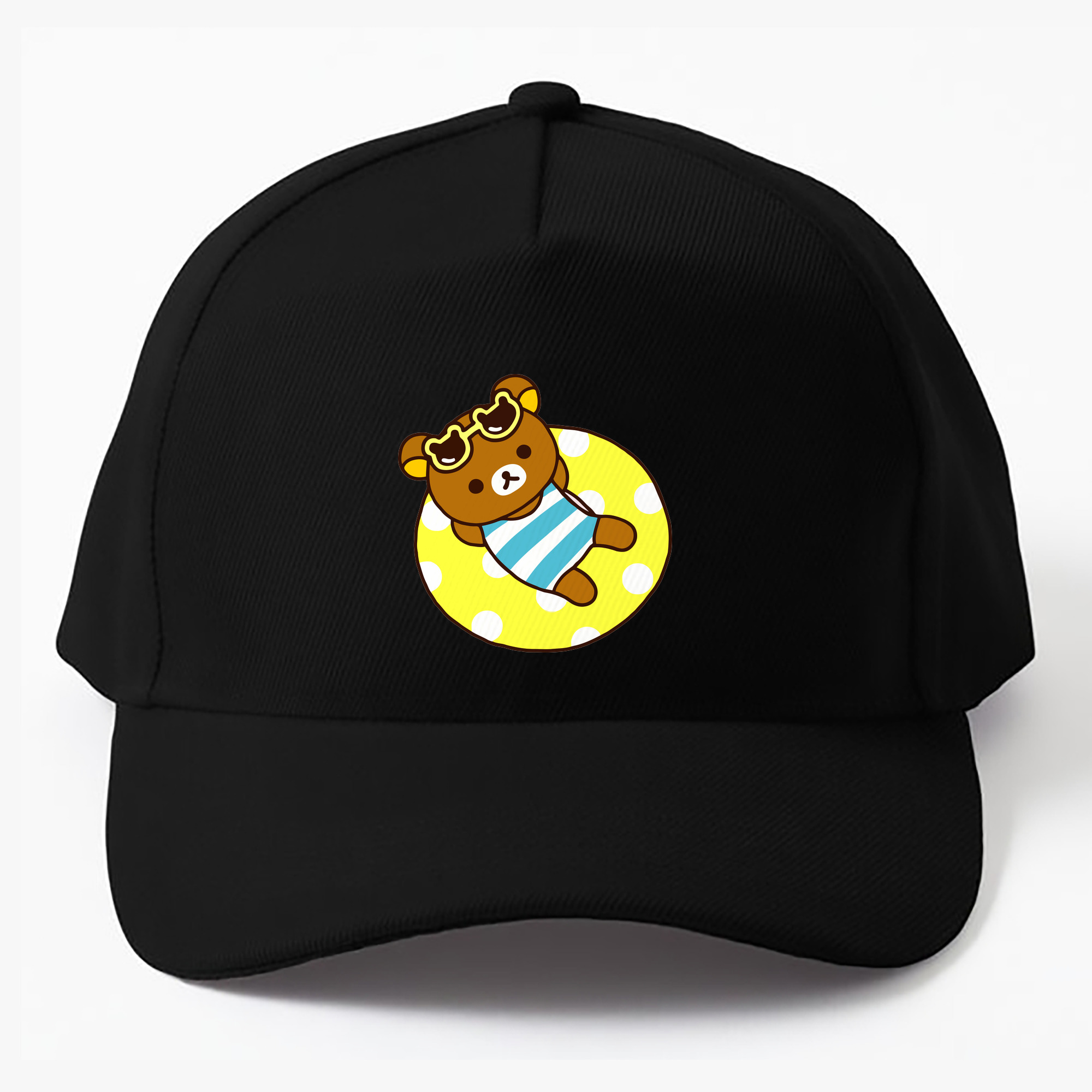 （画像用） リラックマ リラックマ キイロイトリ Rilakkuma Korilakkuma Kiiroitori ベースボールキャップ 綿100％ 男女兼用 帽子 スポーツ