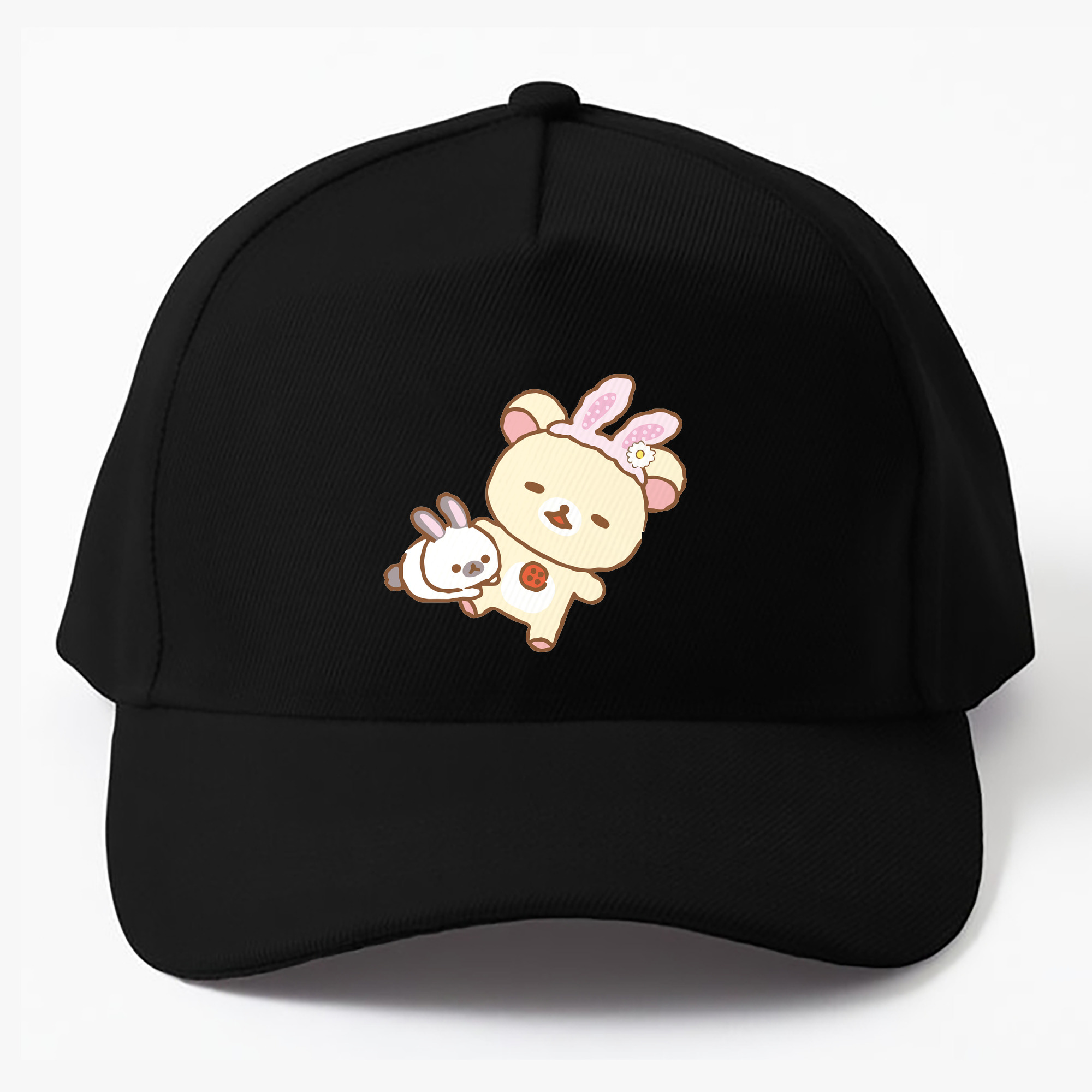 （画像用） リラックマ リラックマ キイロイトリ Rilakkuma Korilakkuma Kiiroitori ベースボールキャップ 綿100％ 男女兼用 帽子 スポーツ
