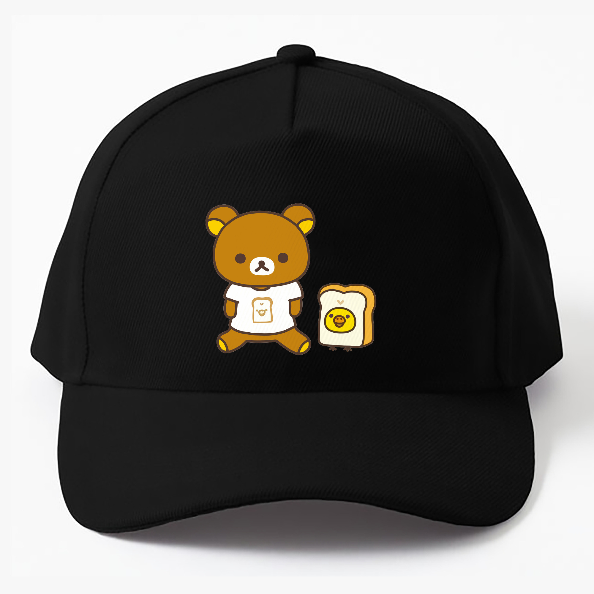 （画像用） リラックマ リラックマ キイロイトリ Rilakkuma Korilakkuma Kiiroitori ベースボールキャップ 綿100％ 男女兼用 帽子 スポーツ