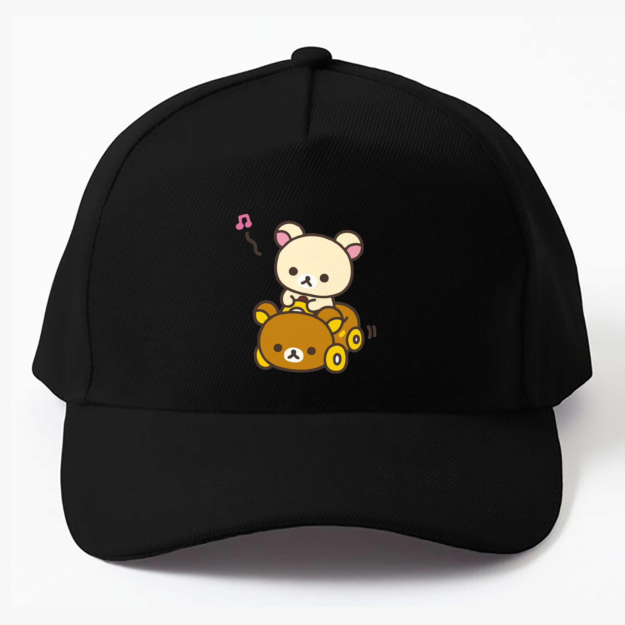 （画像用） リラックマ リラックマ キイロイトリ Rilakkuma Korilakkuma Kiiroitori ベースボールキャップ 綿100％ 男女兼用 帽子 スポーツ