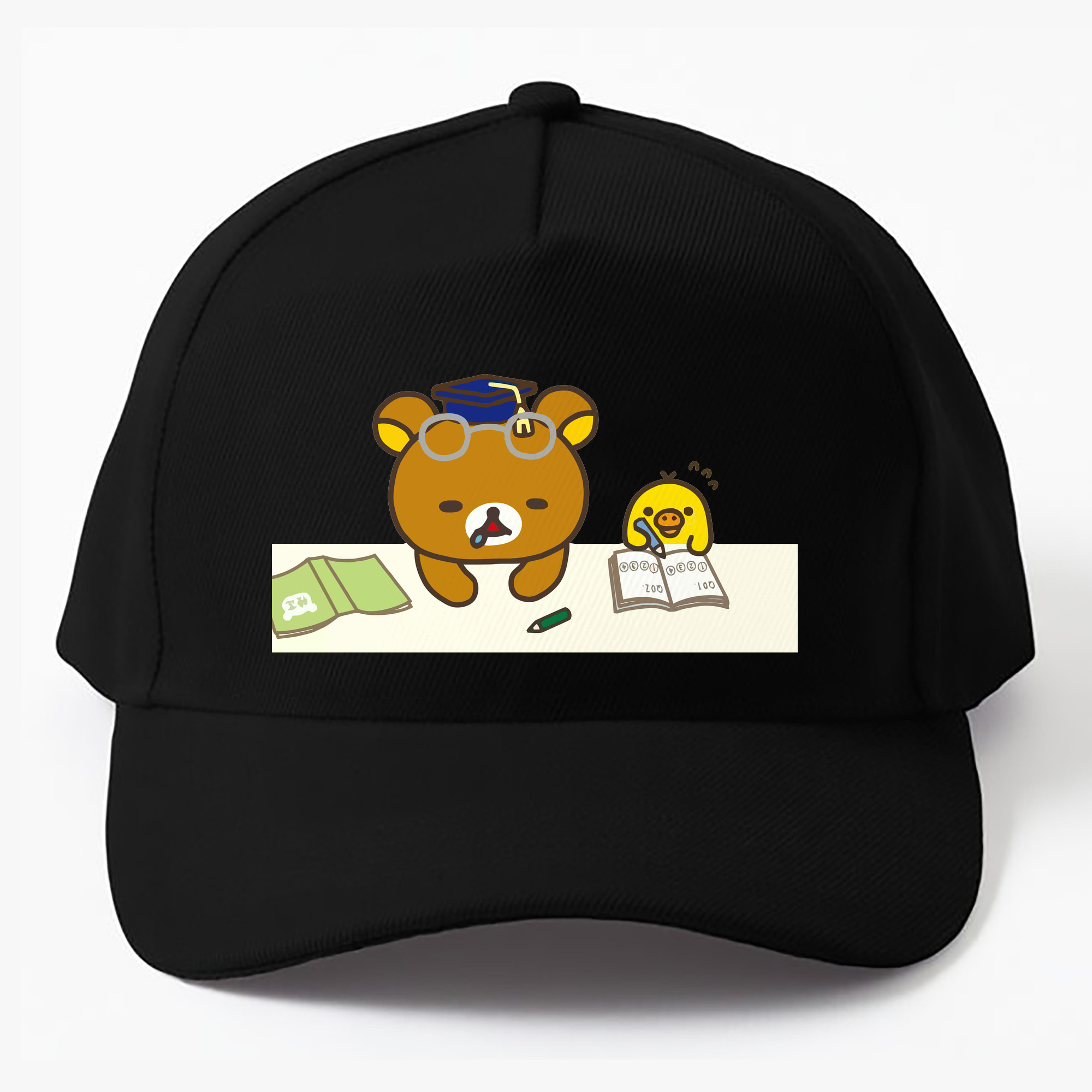 （画像用） リラックマ リラックマ キイロイトリ Rilakkuma Korilakkuma Kiiroitori ベースボールキャップ 綿100％ 男女兼用 帽子 スポーツ