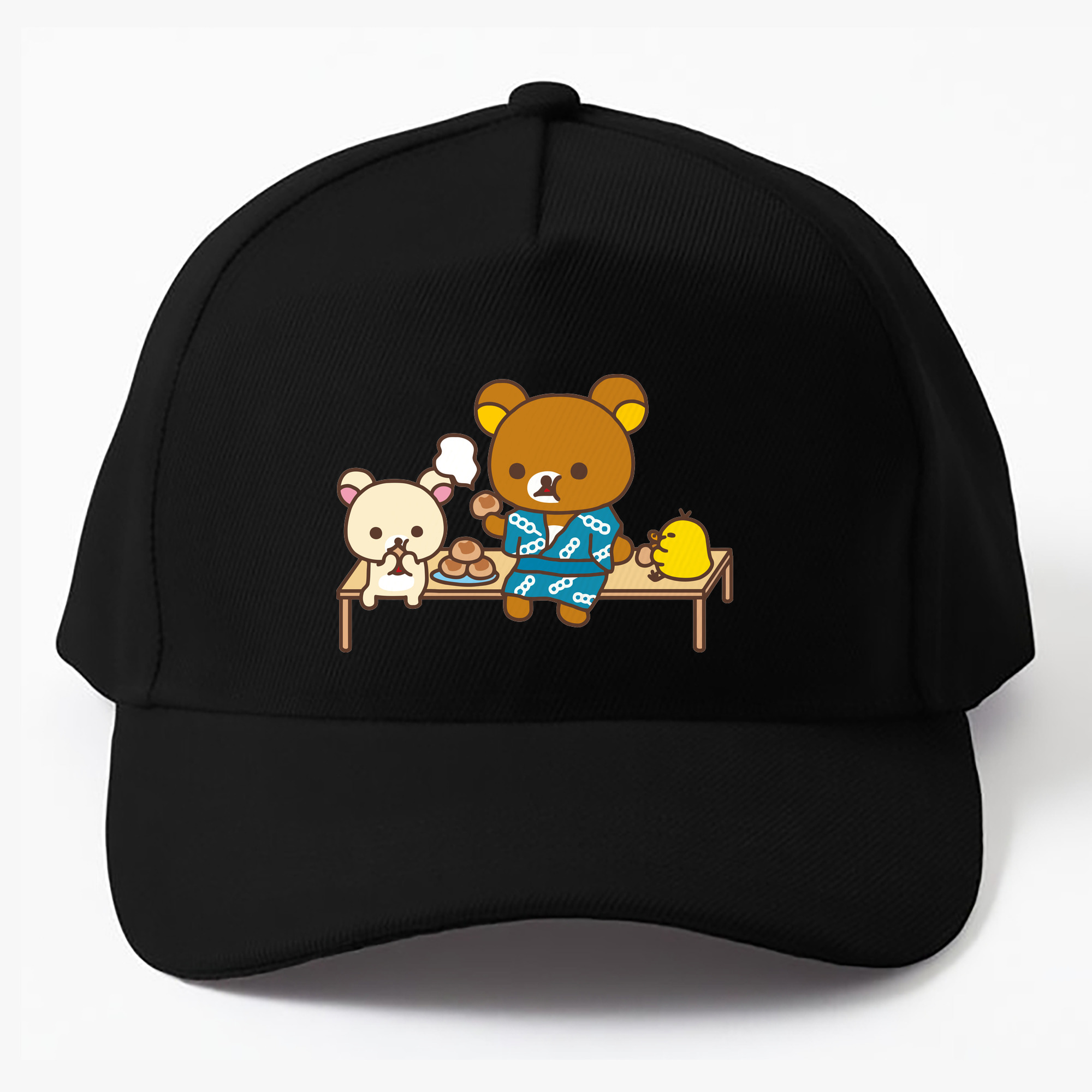 （画像用） リラックマ リラックマ キイロイトリ Rilakkuma Korilakkuma Kiiroitori ベースボールキャップ 綿100％ 男女兼用 帽子 スポーツ