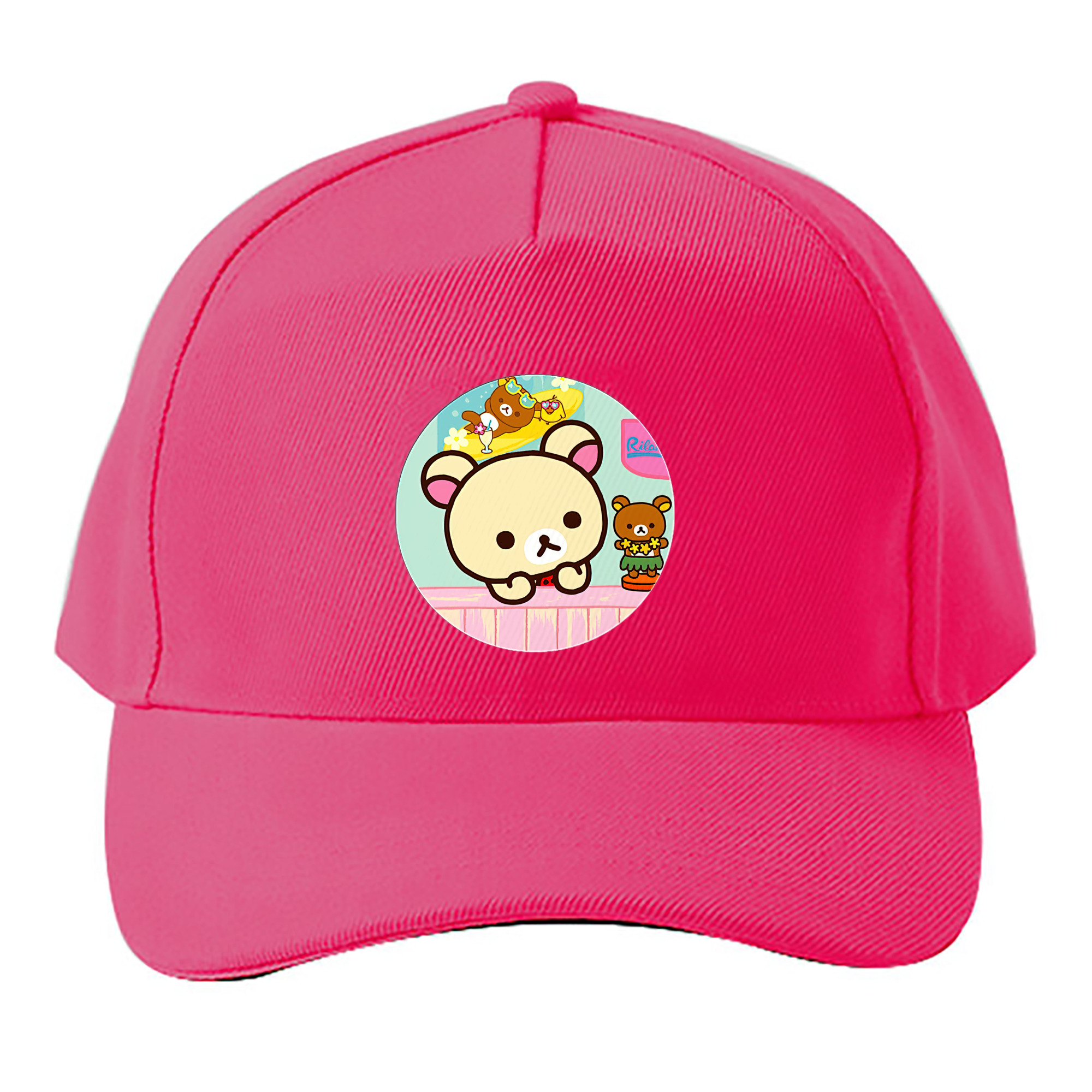 （画像用） リラックマ リラックマ キイロイトリ Rilakkuma Korilakkuma Kiiroitori ベースボールキャップ 綿100％ 男女兼用 帽子 スポーツ
