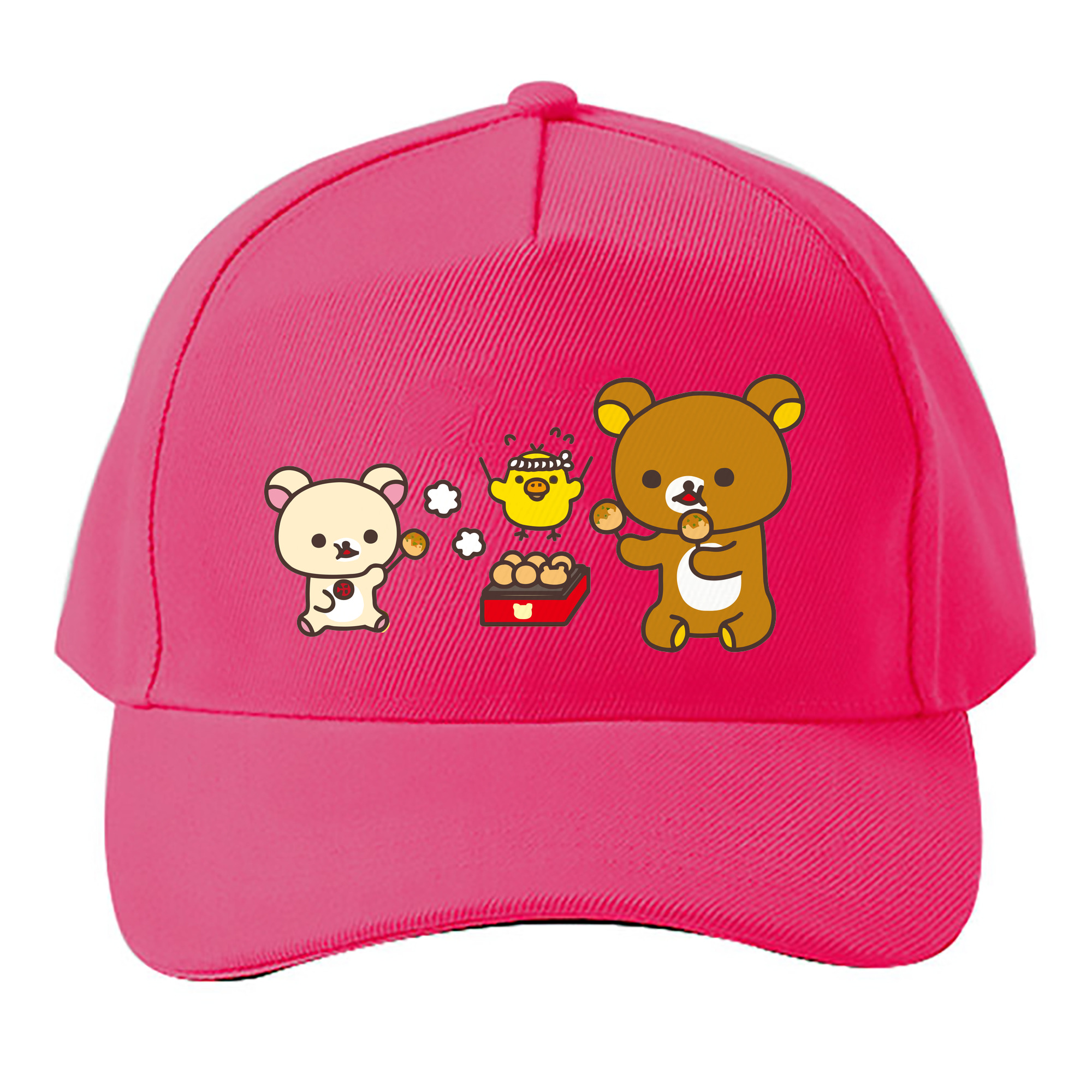 （画像用） リラックマ リラックマ キイロイトリ Rilakkuma Korilakkuma Kiiroitori ベースボールキャップ 綿100％ 男女兼用 帽子 スポーツ