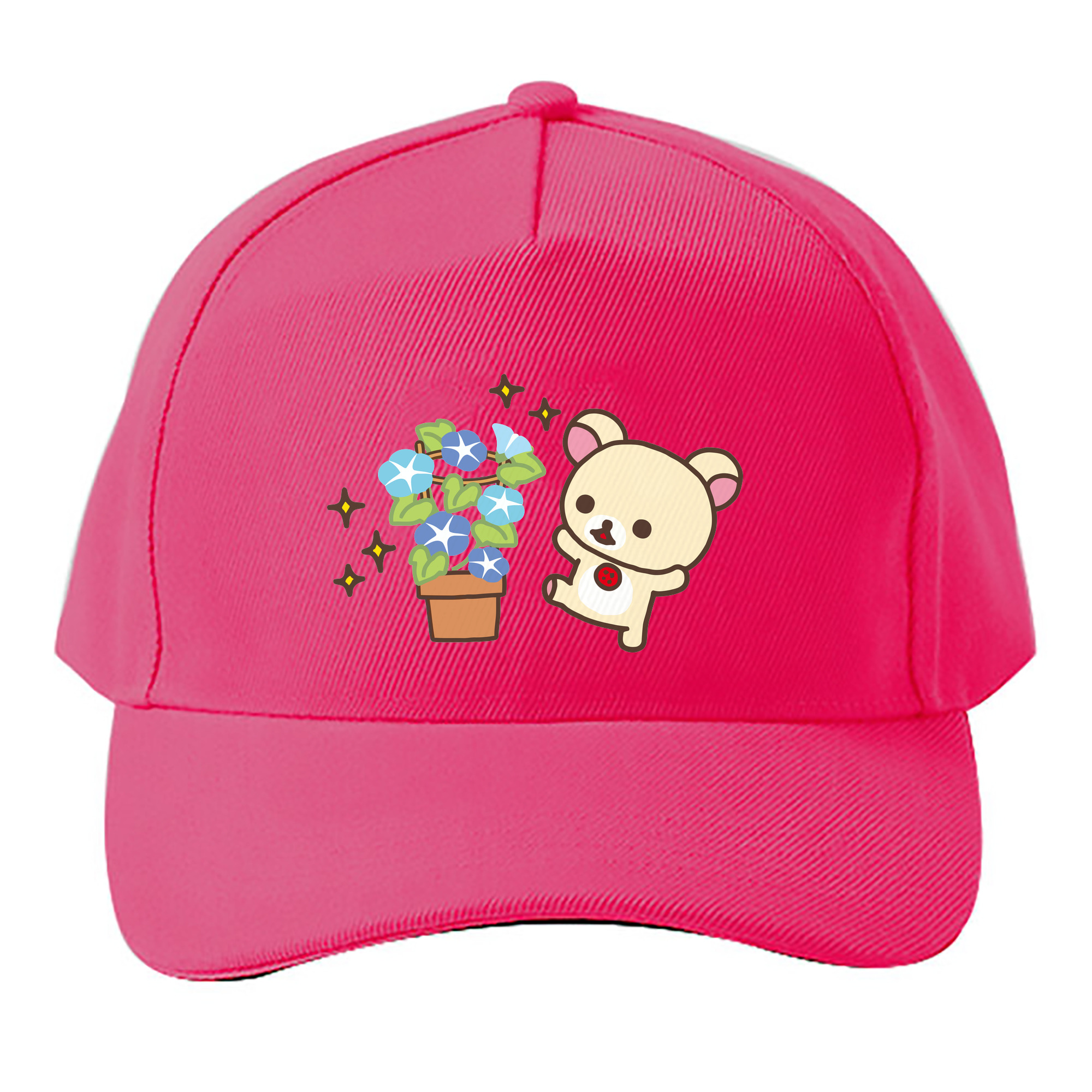 （画像用） リラックマ リラックマ キイロイトリ Rilakkuma Korilakkuma Kiiroitori ベースボールキャップ 綿100％ 男女兼用 帽子 スポーツ