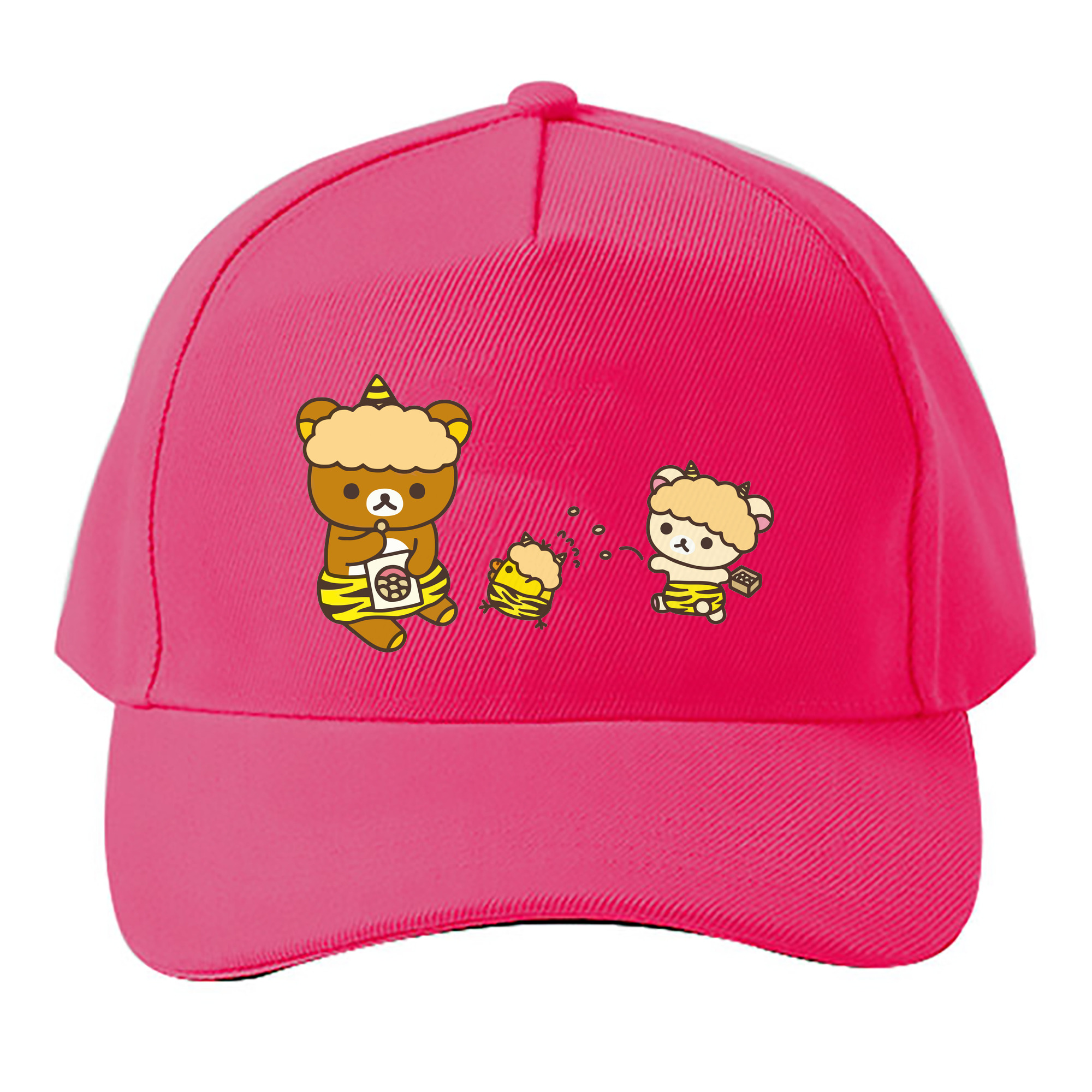 （画像用） リラックマ リラックマ キイロイトリ Rilakkuma Korilakkuma Kiiroitori ベースボールキャップ 綿100％ 男女兼用 帽子 スポーツ