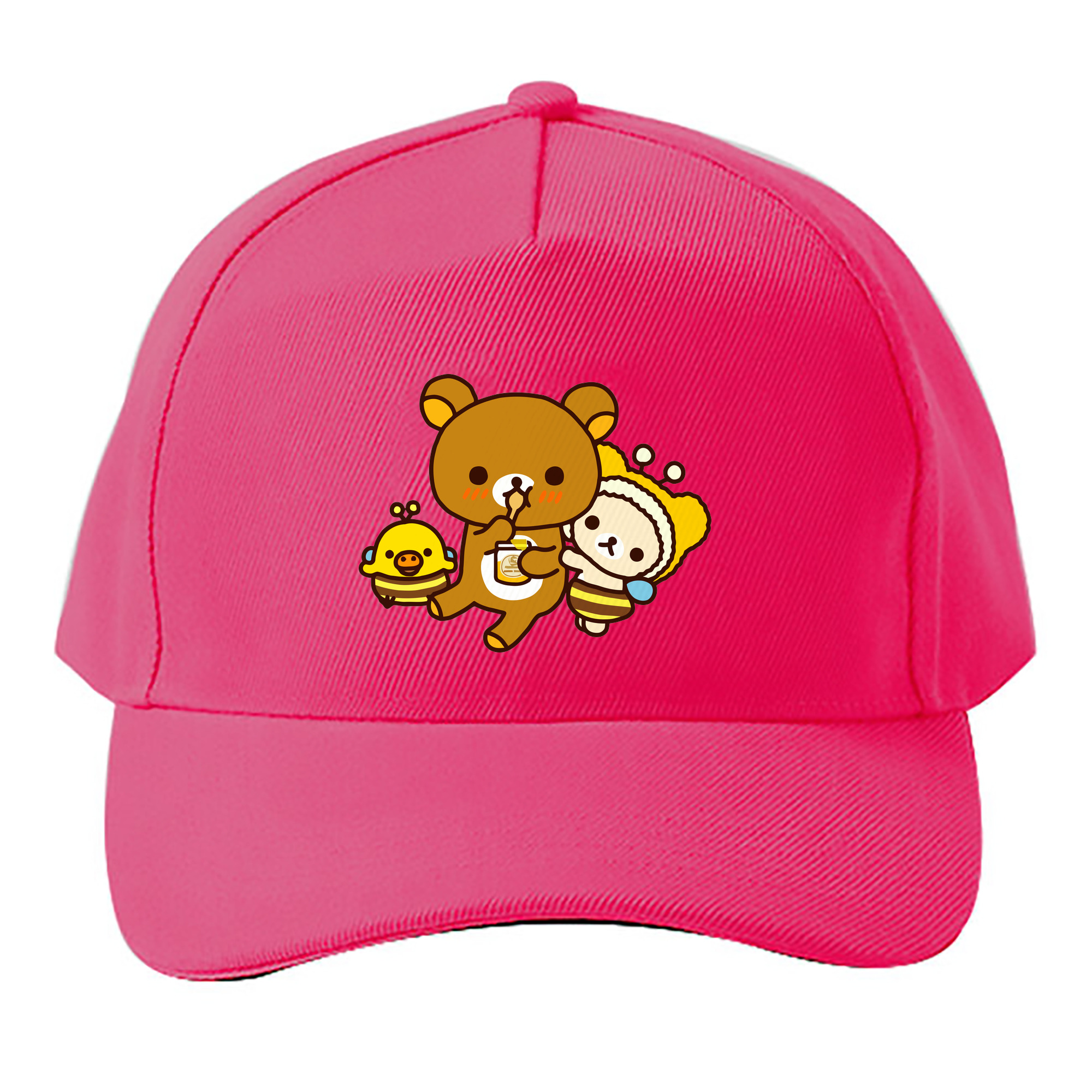 （画像用） リラックマ リラックマ キイロイトリ Rilakkuma Korilakkuma Kiiroitori ベースボールキャップ 綿100％ 男女兼用 帽子 スポーツ