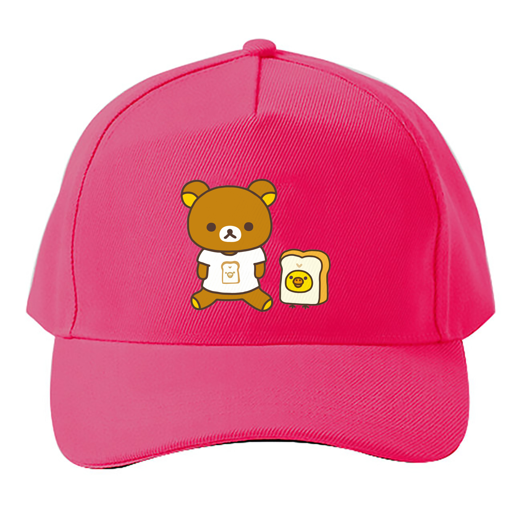 （画像用） リラックマ リラックマ キイロイトリ Rilakkuma Korilakkuma Kiiroitori ベースボールキャップ 綿100％ 男女兼用 帽子 スポーツ
