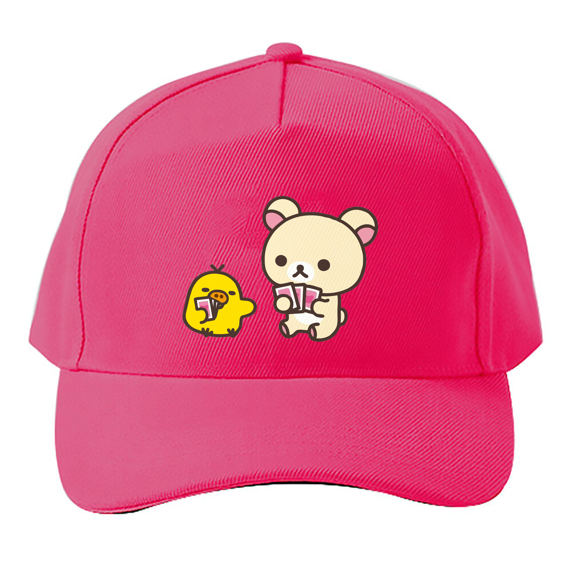 （画像用） リラックマ リラックマ キイロイトリ Rilakkuma Korilakkuma Kiiroitori ベースボールキャップ 綿100％ 男女兼用 帽子 スポーツ
