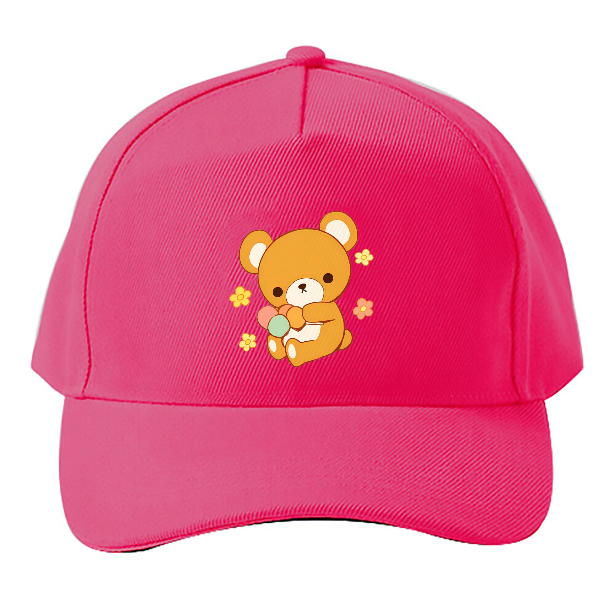 （画像用） リラックマ リラックマ キイロイトリ Rilakkuma Korilakkuma Kiiroitori ベースボールキャップ 綿100％ 男女兼用 帽子 スポーツ