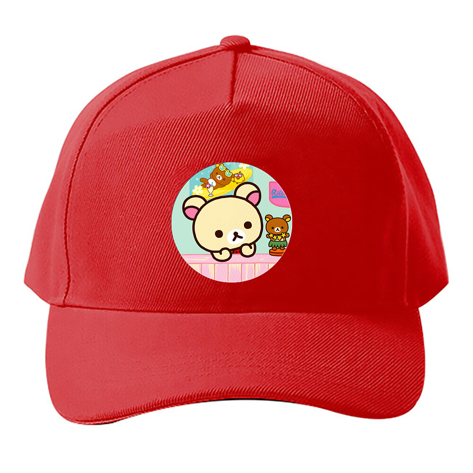 （画像用） リラックマ リラックマ キイロイトリ Rilakkuma Korilakkuma Kiiroitori ベースボールキャップ 綿100％ 男女兼用 帽子 スポーツ