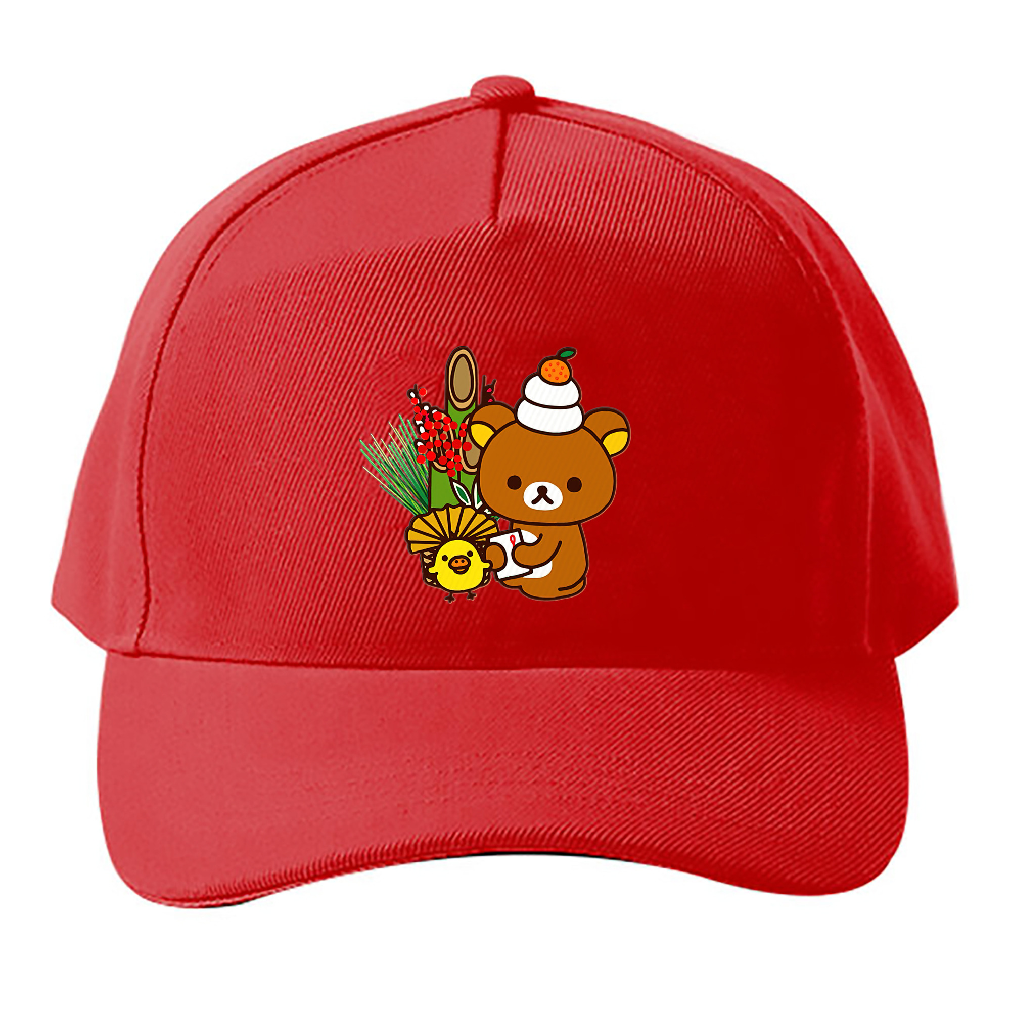 （画像用） リラックマ リラックマ キイロイトリ Rilakkuma Korilakkuma Kiiroitori ベースボールキャップ 綿100％ 男女兼用 帽子 スポーツ
