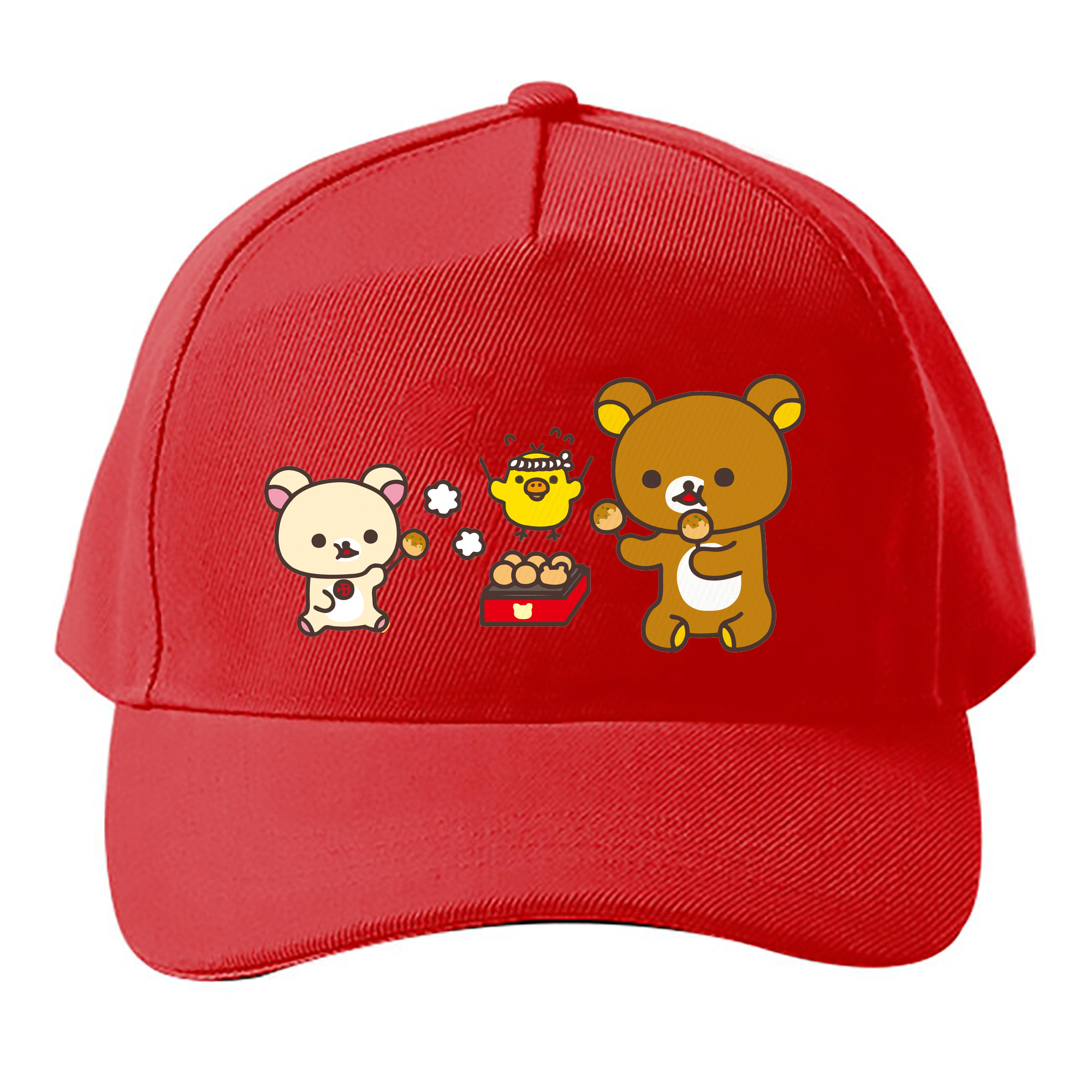 （画像用） リラックマ リラックマ キイロイトリ Rilakkuma Korilakkuma Kiiroitori ベースボールキャップ 綿100％ 男女兼用 帽子 スポーツ