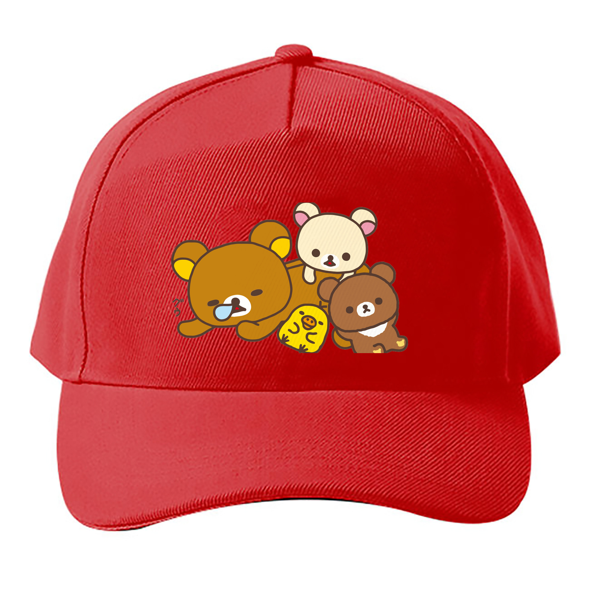 （画像用） リラックマ リラックマ キイロイトリ Rilakkuma Korilakkuma Kiiroitori ベースボールキャップ 綿100％ 男女兼用 帽子 スポーツ
