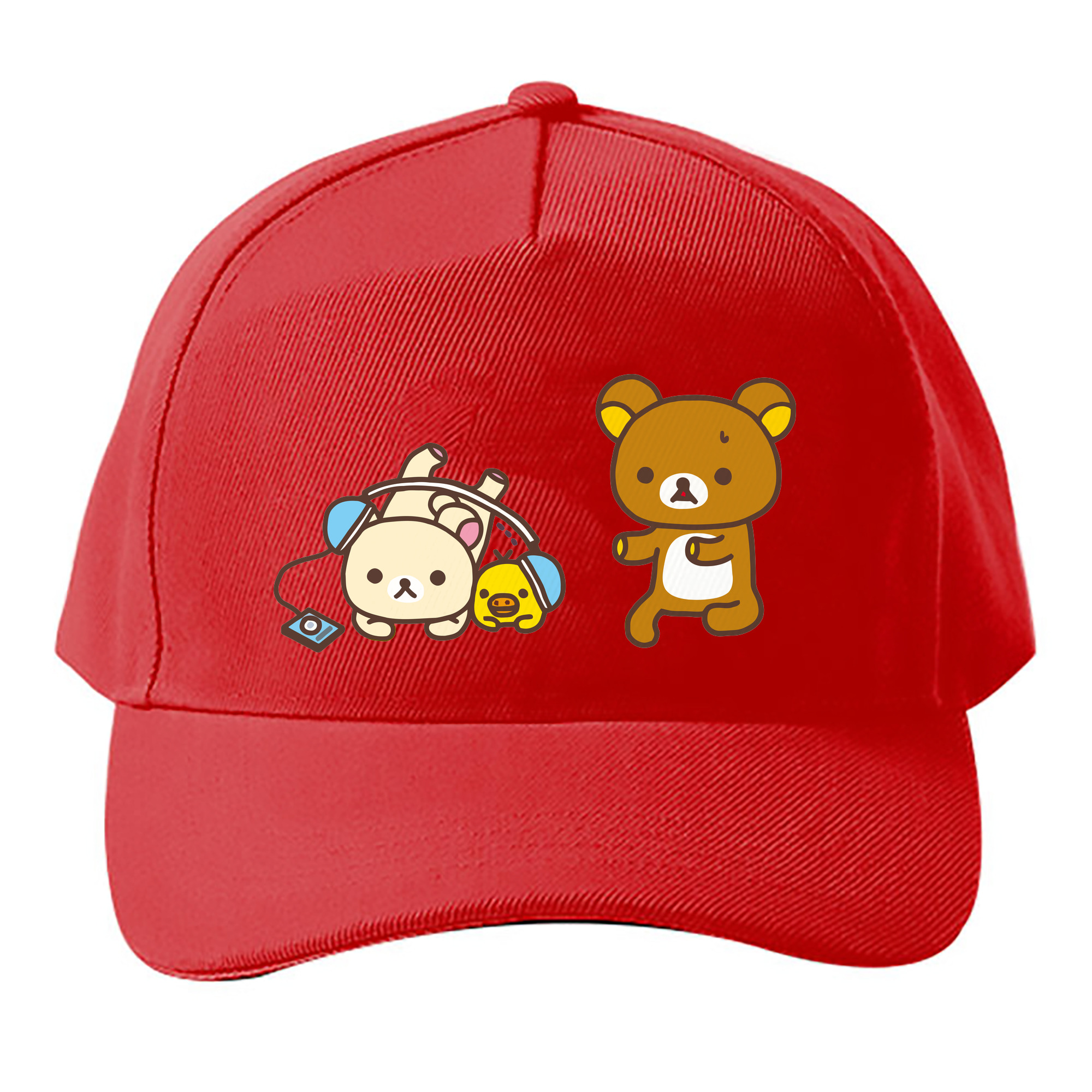 （画像用） リラックマ リラックマ キイロイトリ Rilakkuma Korilakkuma Kiiroitori ベースボールキャップ 綿100％ 男女兼用 帽子 スポーツ