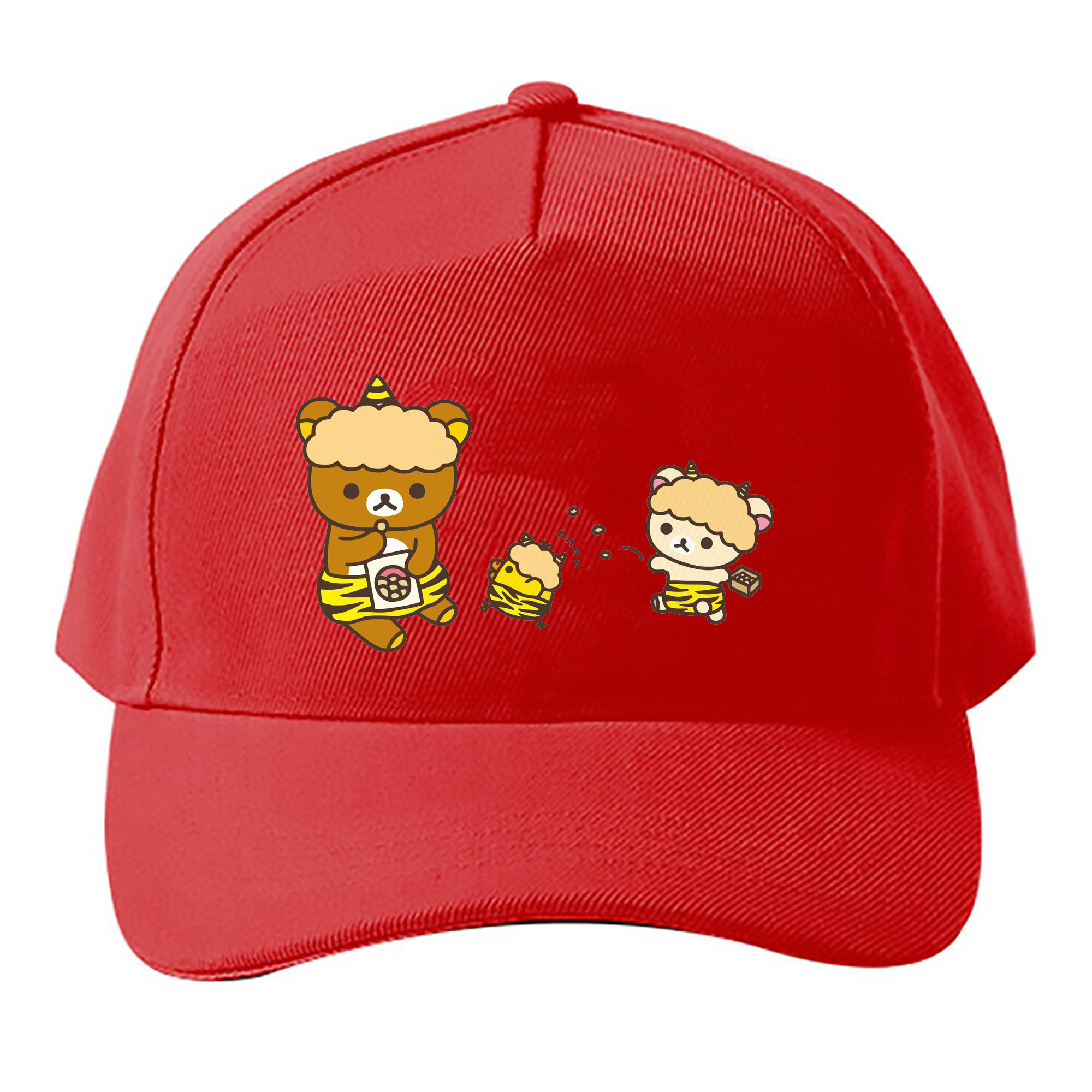 （画像用） リラックマ リラックマ キイロイトリ Rilakkuma Korilakkuma Kiiroitori ベースボールキャップ 綿100％ 男女兼用 帽子 スポーツ
