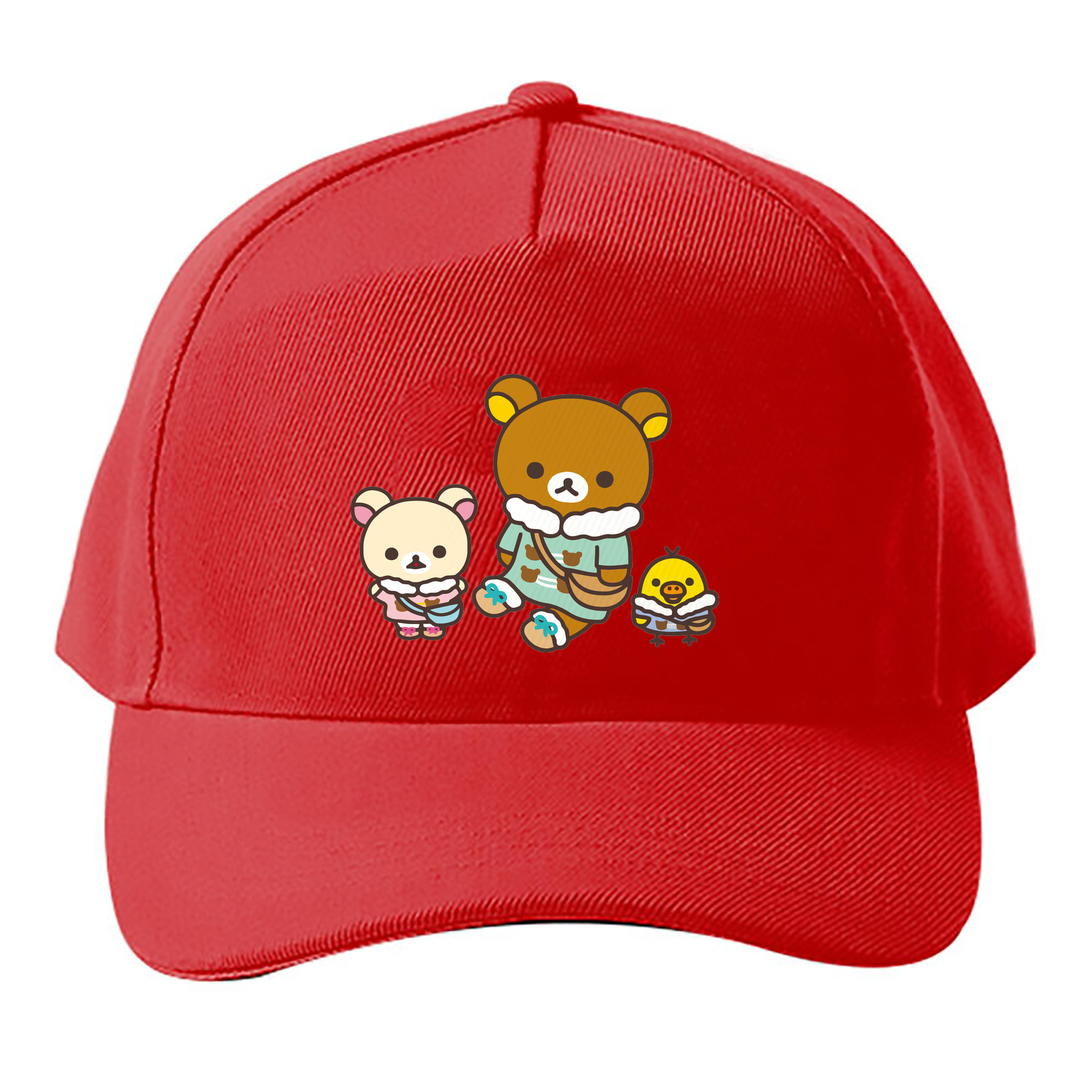 （画像用） リラックマ リラックマ キイロイトリ Rilakkuma Korilakkuma Kiiroitori ベースボールキャップ 綿100％ 男女兼用 帽子 スポーツ