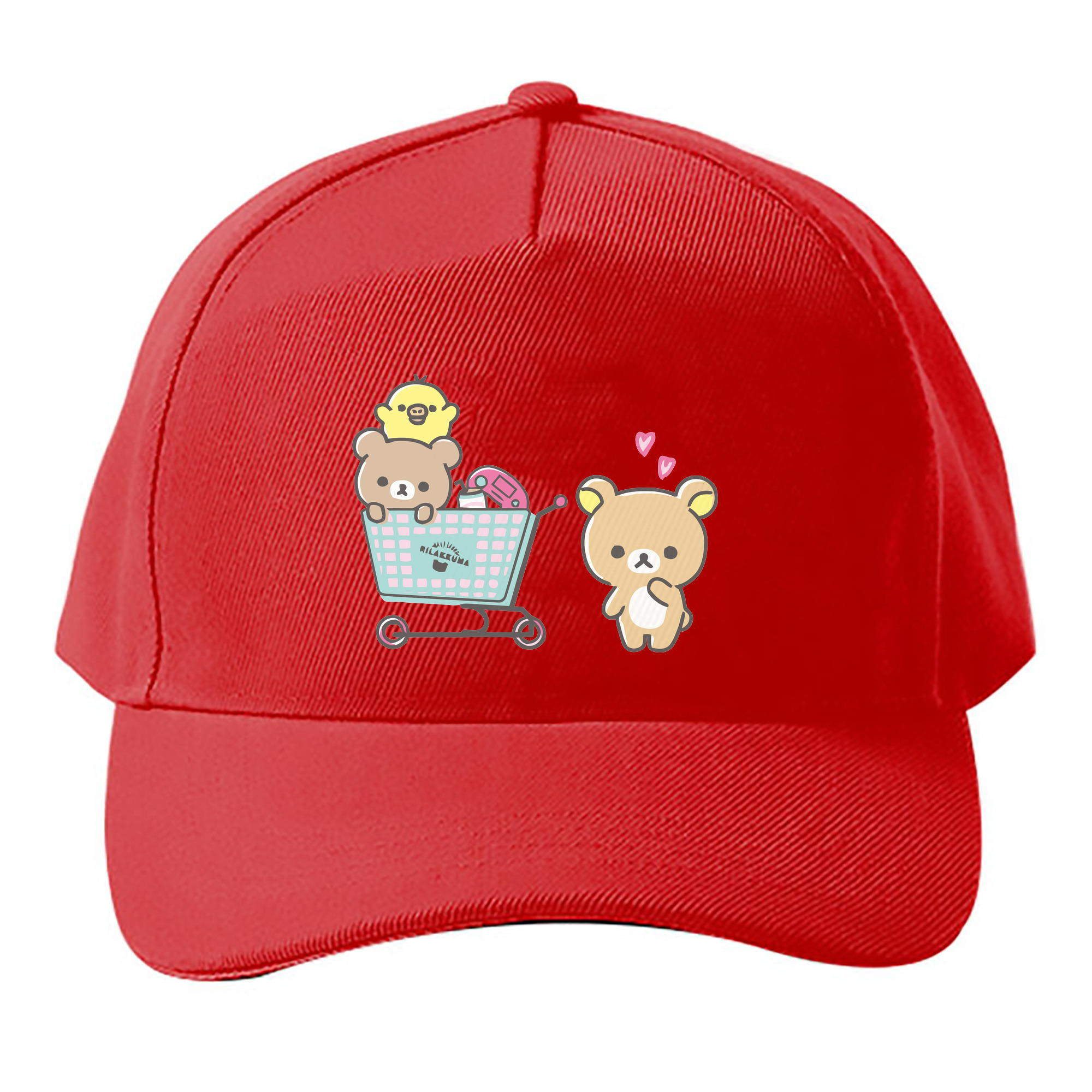（画像用） リラックマ リラックマ キイロイトリ Rilakkuma Korilakkuma Kiiroitori ベースボールキャップ 綿100％ 男女兼用 帽子 スポーツ
