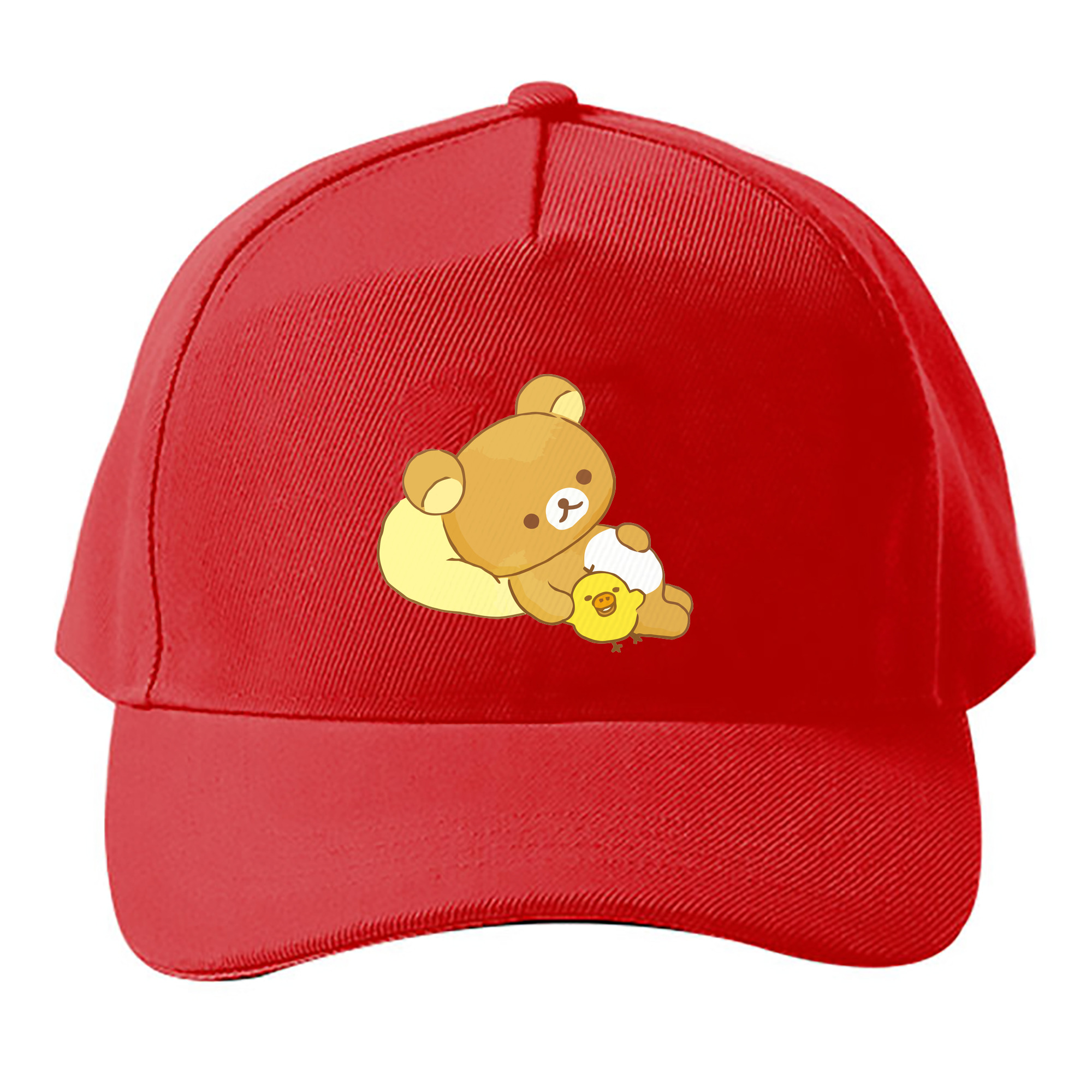 （画像用） リラックマ リラックマ キイロイトリ Rilakkuma Korilakkuma Kiiroitori ベースボールキャップ 綿100％ 男女兼用 帽子 スポーツ