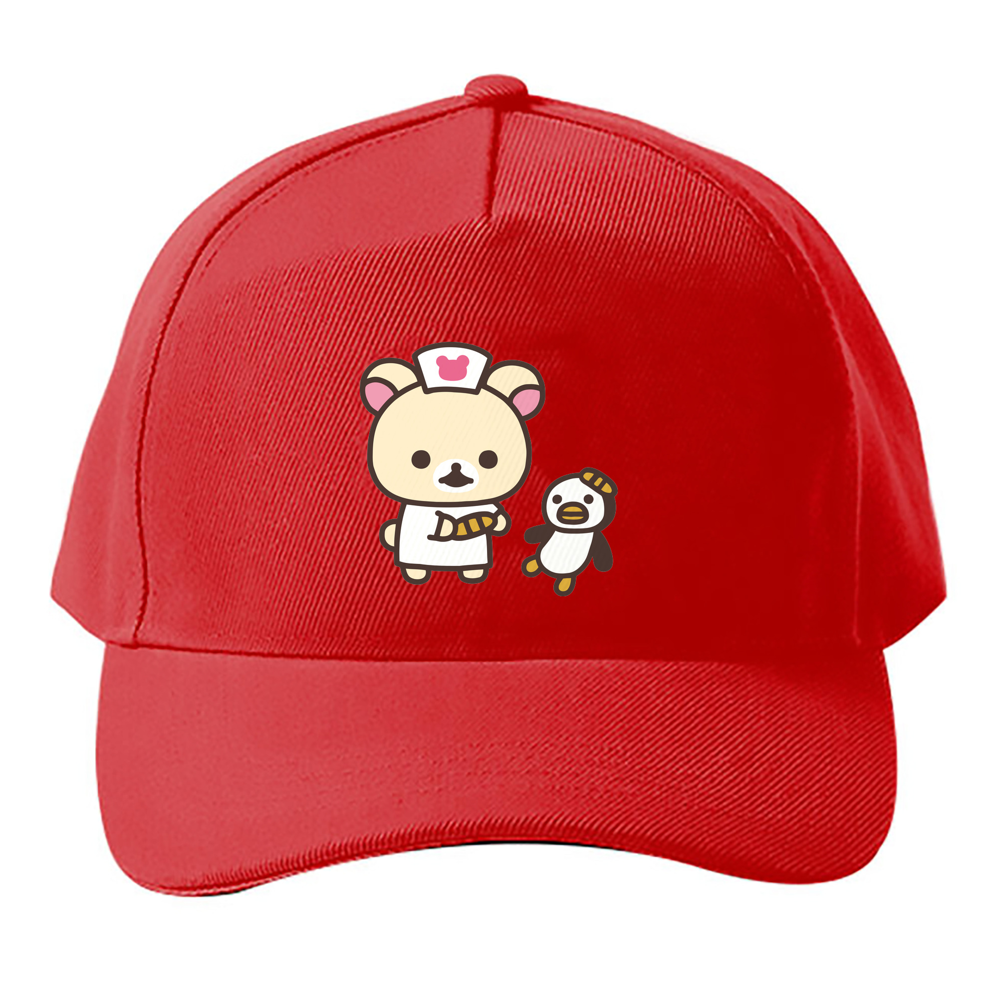 （画像用） リラックマ リラックマ キイロイトリ Rilakkuma Korilakkuma Kiiroitori ベースボールキャップ 綿100％ 男女兼用 帽子 スポーツ