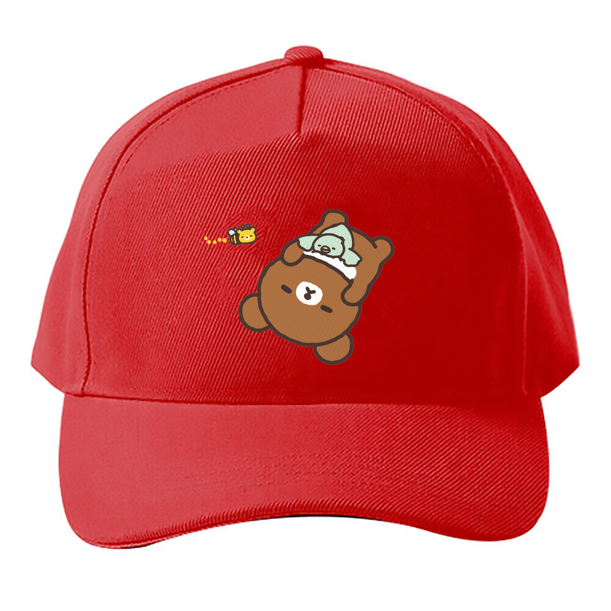 （画像用） リラックマ リラックマ キイロイトリ Rilakkuma Korilakkuma Kiiroitori ベースボールキャップ 綿100％ 男女兼用 帽子 スポーツ