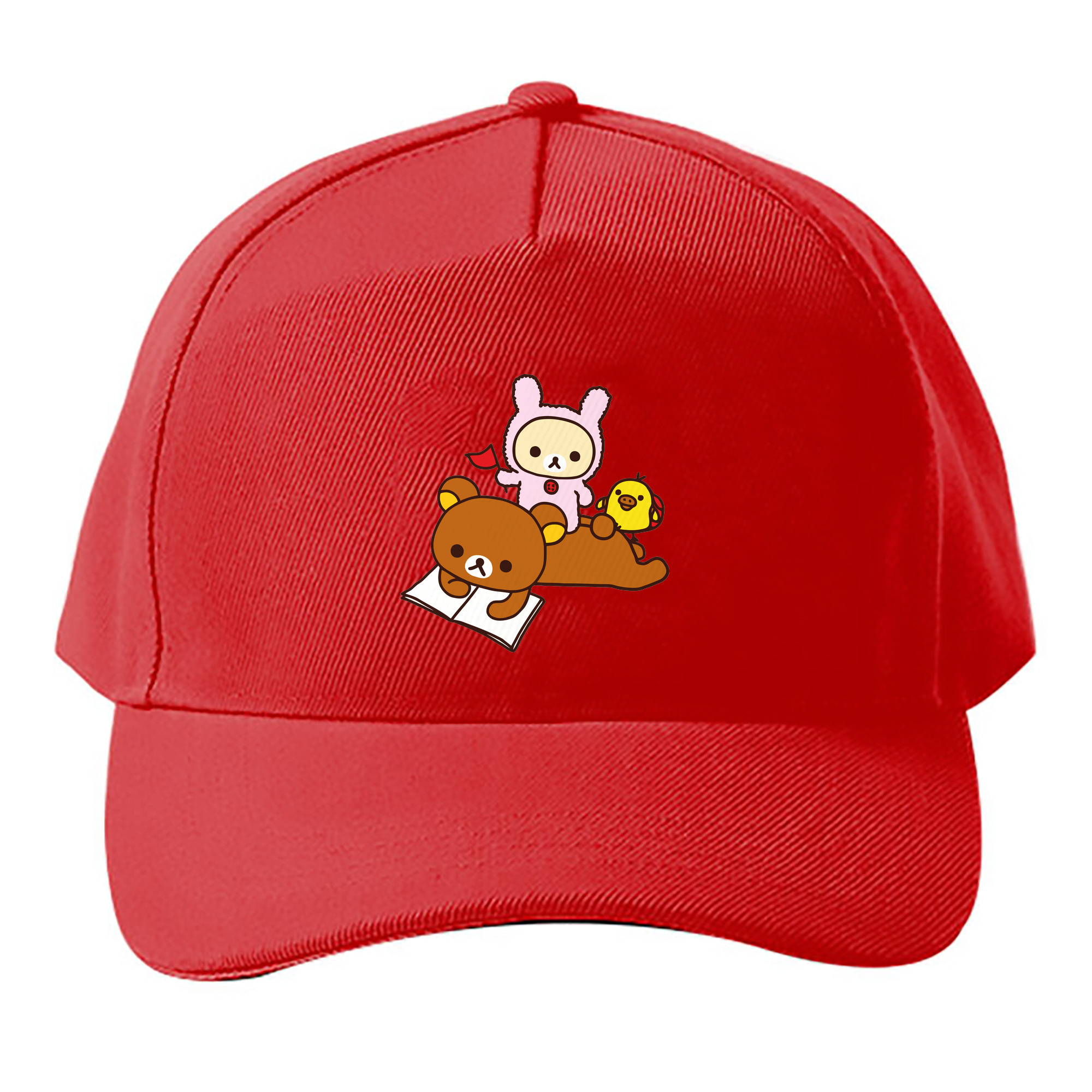 （画像用） リラックマ リラックマ キイロイトリ Rilakkuma Korilakkuma Kiiroitori ベースボールキャップ 綿100％ 男女兼用 帽子 スポーツ