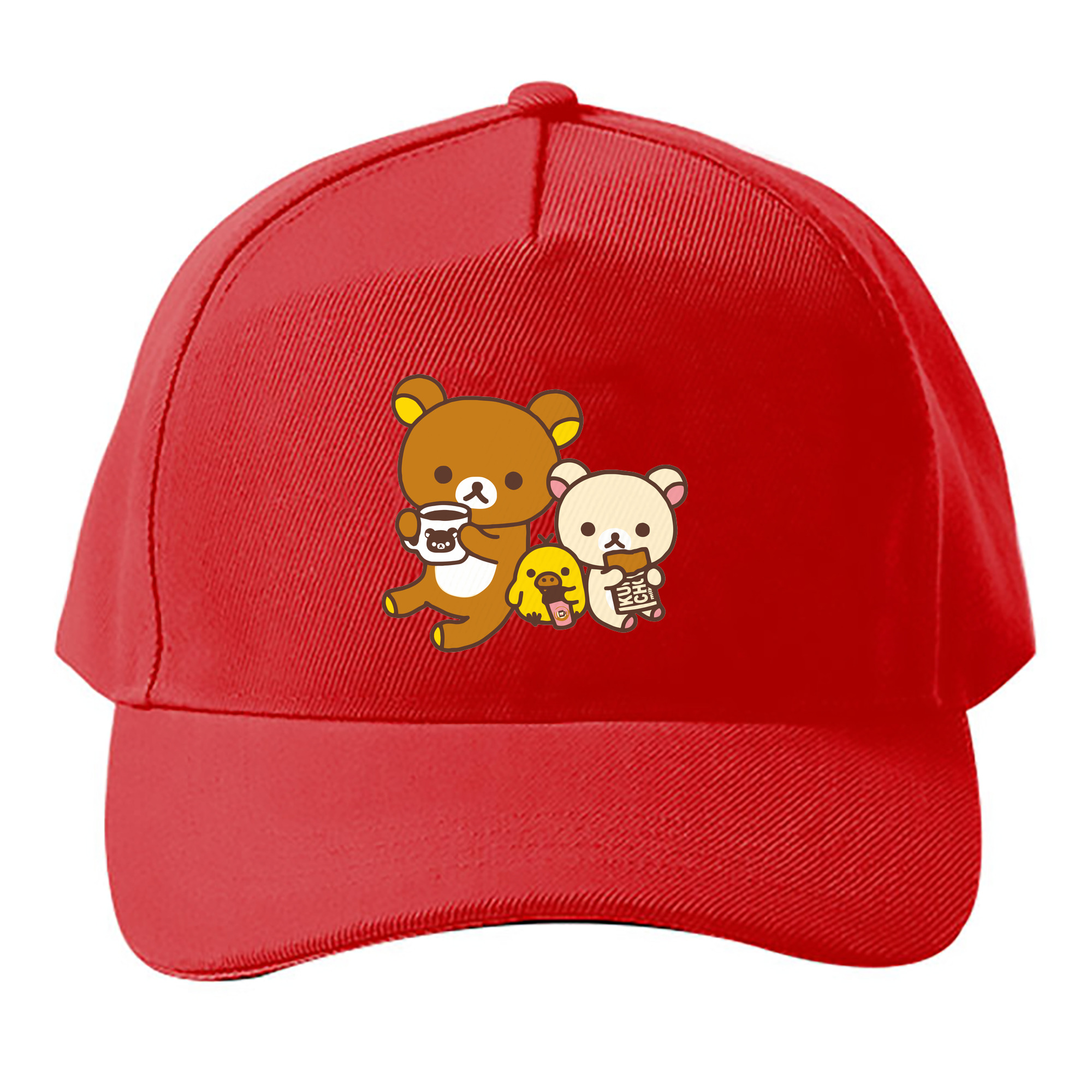 （画像用） リラックマ リラックマ キイロイトリ Rilakkuma Korilakkuma Kiiroitori ベースボールキャップ 綿100％ 男女兼用 帽子 スポーツ