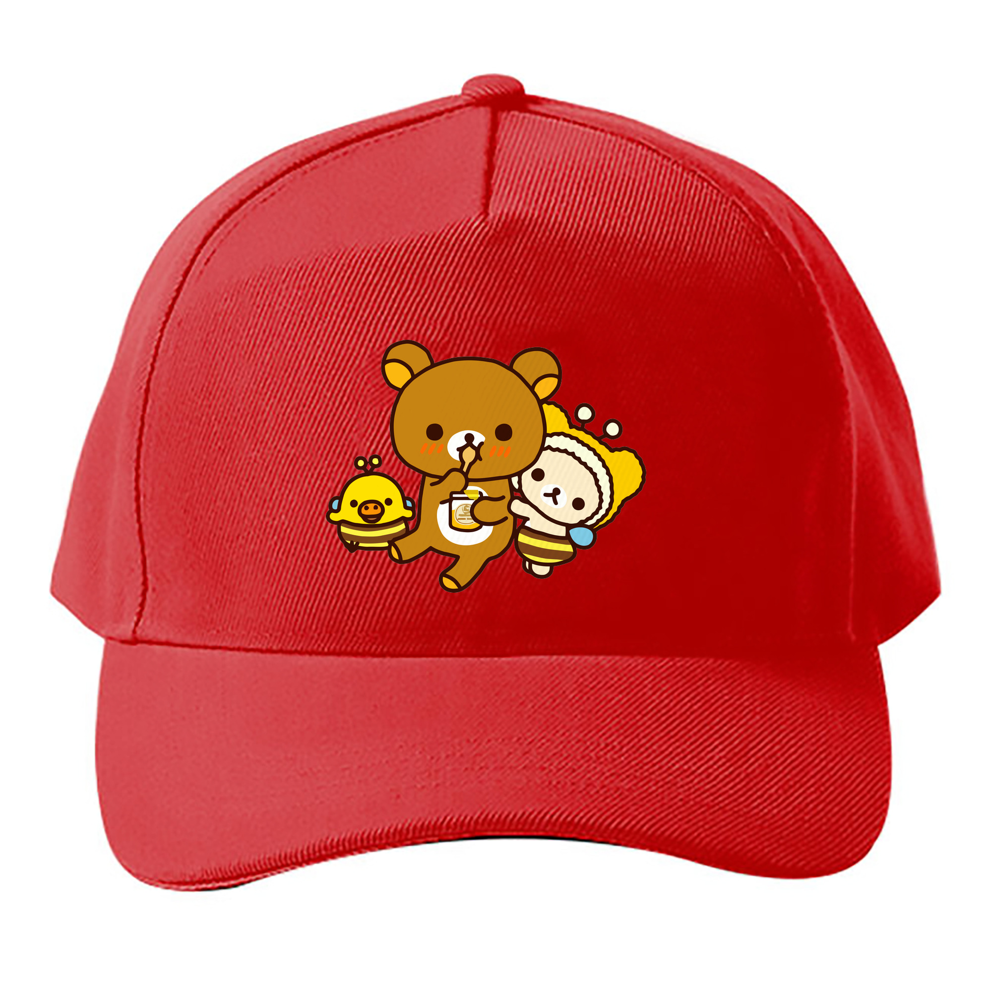 （画像用） リラックマ リラックマ キイロイトリ Rilakkuma Korilakkuma Kiiroitori ベースボールキャップ 綿100％ 男女兼用 帽子 スポーツ