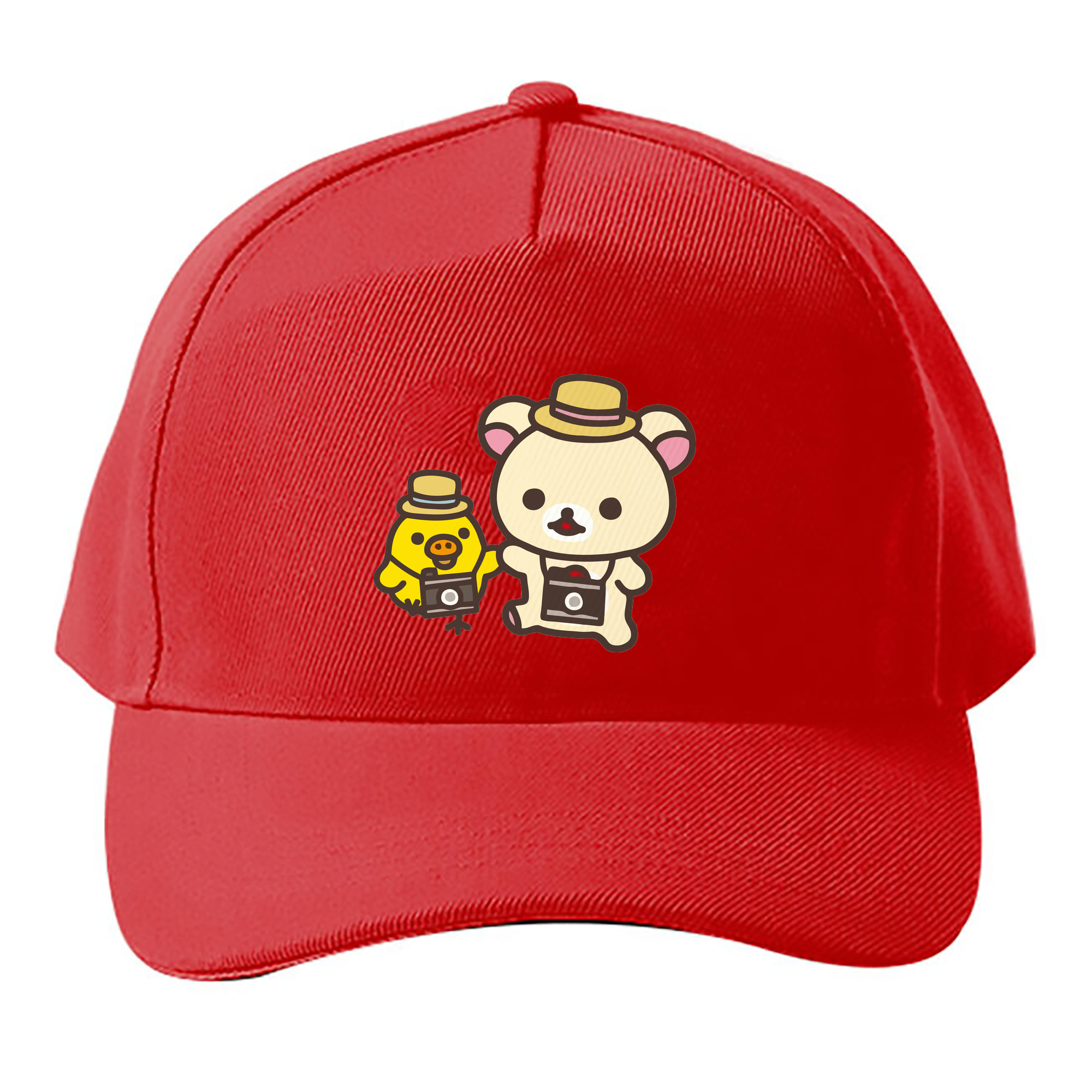 （画像用） リラックマ リラックマ キイロイトリ Rilakkuma Korilakkuma Kiiroitori ベースボールキャップ 綿100％ 男女兼用 帽子 スポーツ