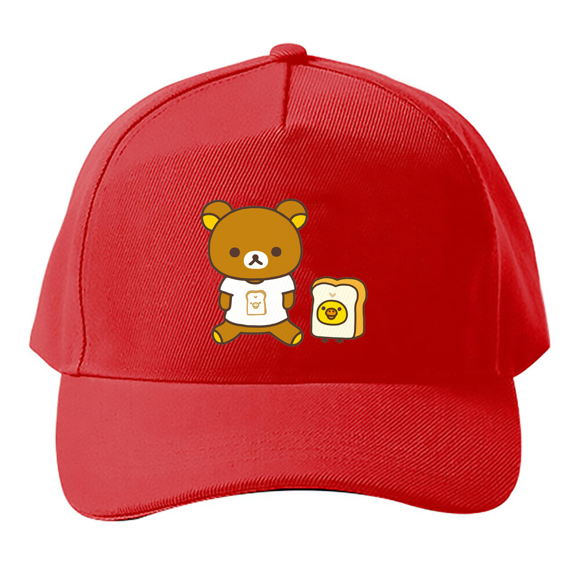 （画像用） リラックマ リラックマ キイロイトリ Rilakkuma Korilakkuma Kiiroitori ベースボールキャップ 綿100％ 男女兼用 帽子 スポーツ