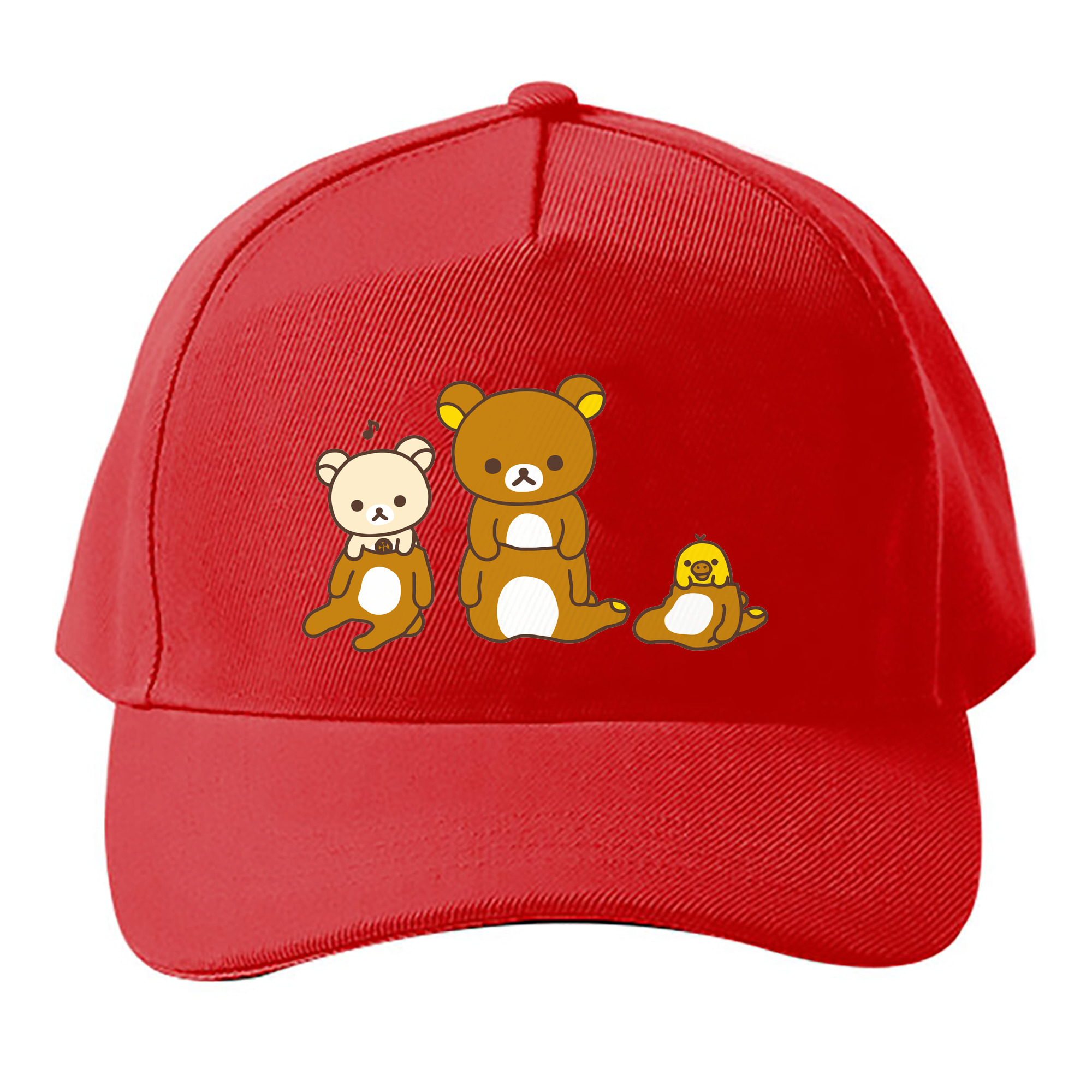 （画像用） リラックマ リラックマ キイロイトリ Rilakkuma Korilakkuma Kiiroitori ベースボールキャップ 綿100％ 男女兼用 帽子 スポーツ