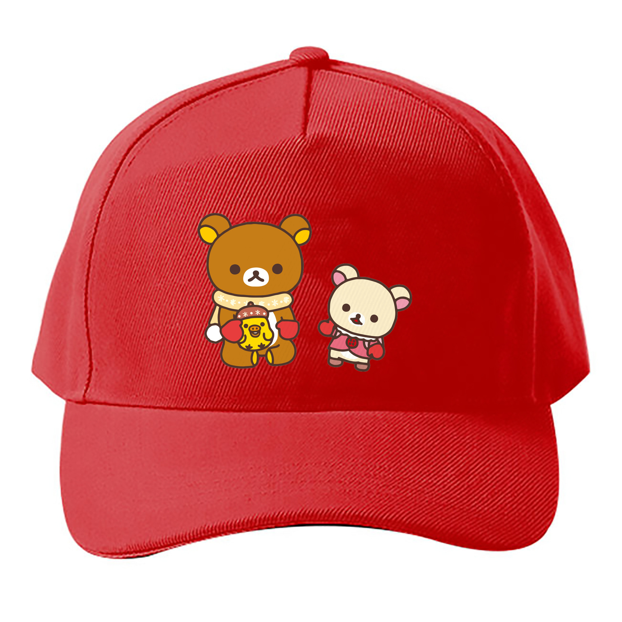 （画像用） リラックマ リラックマ キイロイトリ Rilakkuma Korilakkuma Kiiroitori ベースボールキャップ 綿100％ 男女兼用 帽子 スポーツ