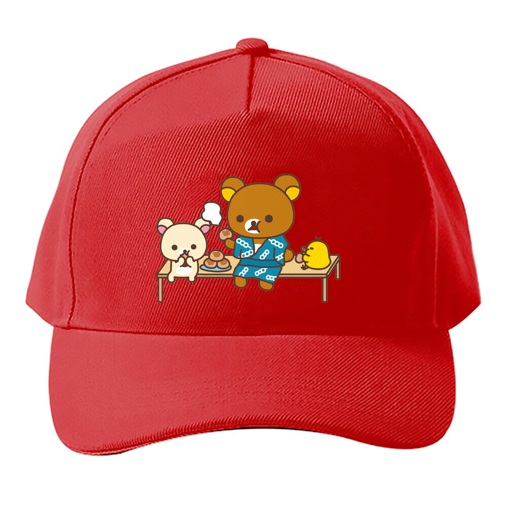 （画像用） リラックマ リラックマ キイロイトリ Rilakkuma Korilakkuma Kiiroitori ベースボールキャップ 綿100％ 男女兼用 帽子 スポーツ