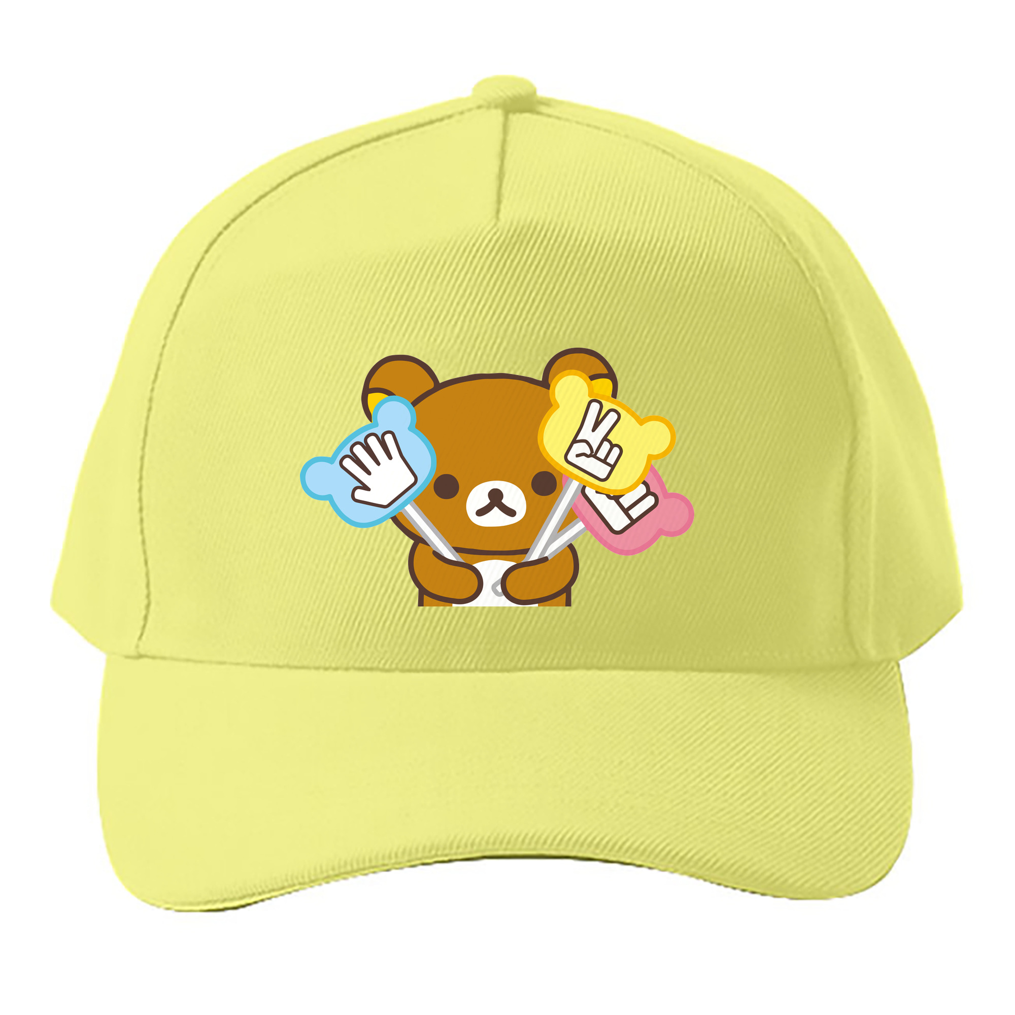 （画像用） リラックマ リラックマ キイロイトリ Rilakkuma Korilakkuma Kiiroitori ベースボールキャップ 綿100％ 男女兼用 帽子 スポーツ