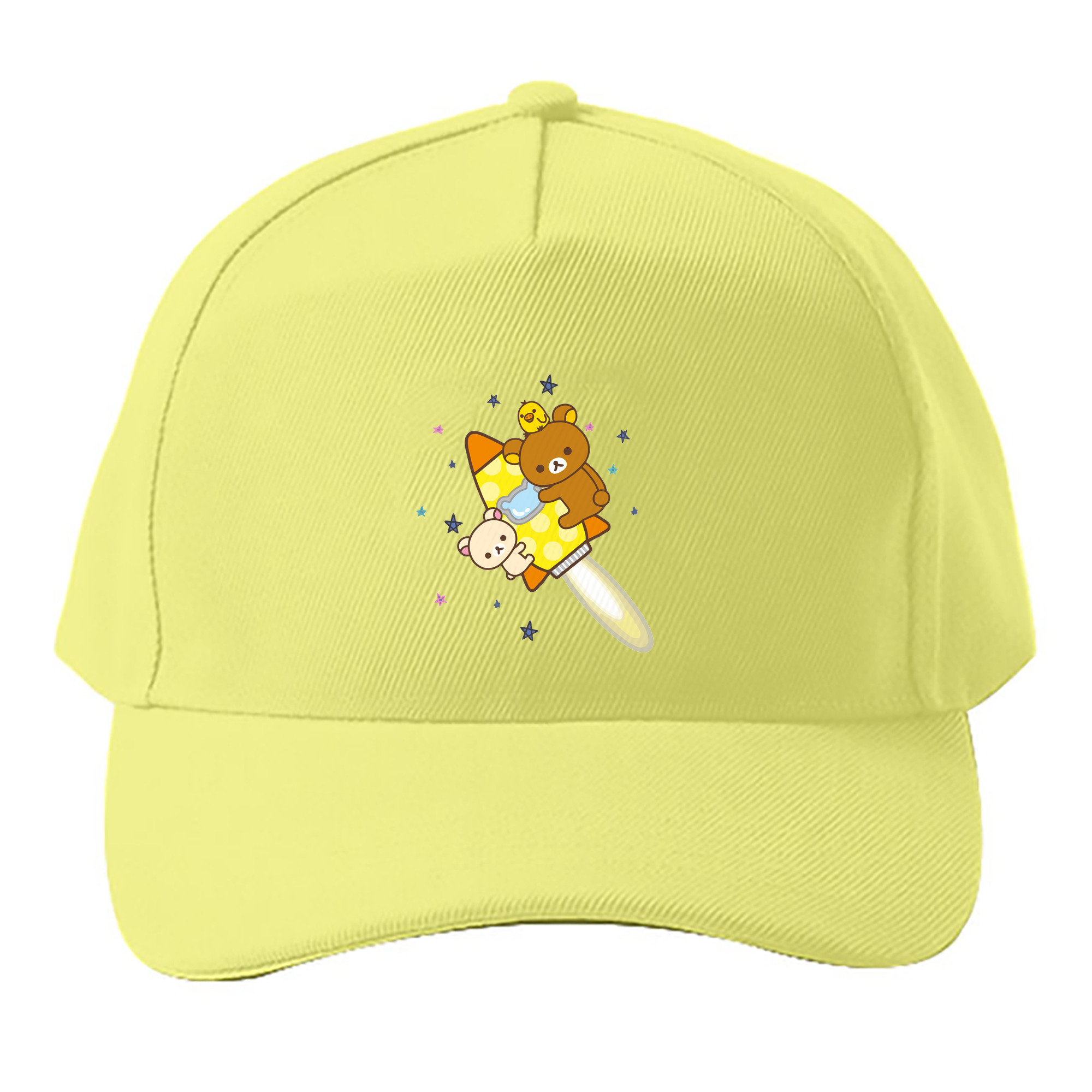 （画像用） リラックマ リラックマ キイロイトリ Rilakkuma Korilakkuma Kiiroitori ベースボールキャップ 綿100％ 男女兼用 帽子 スポーツ