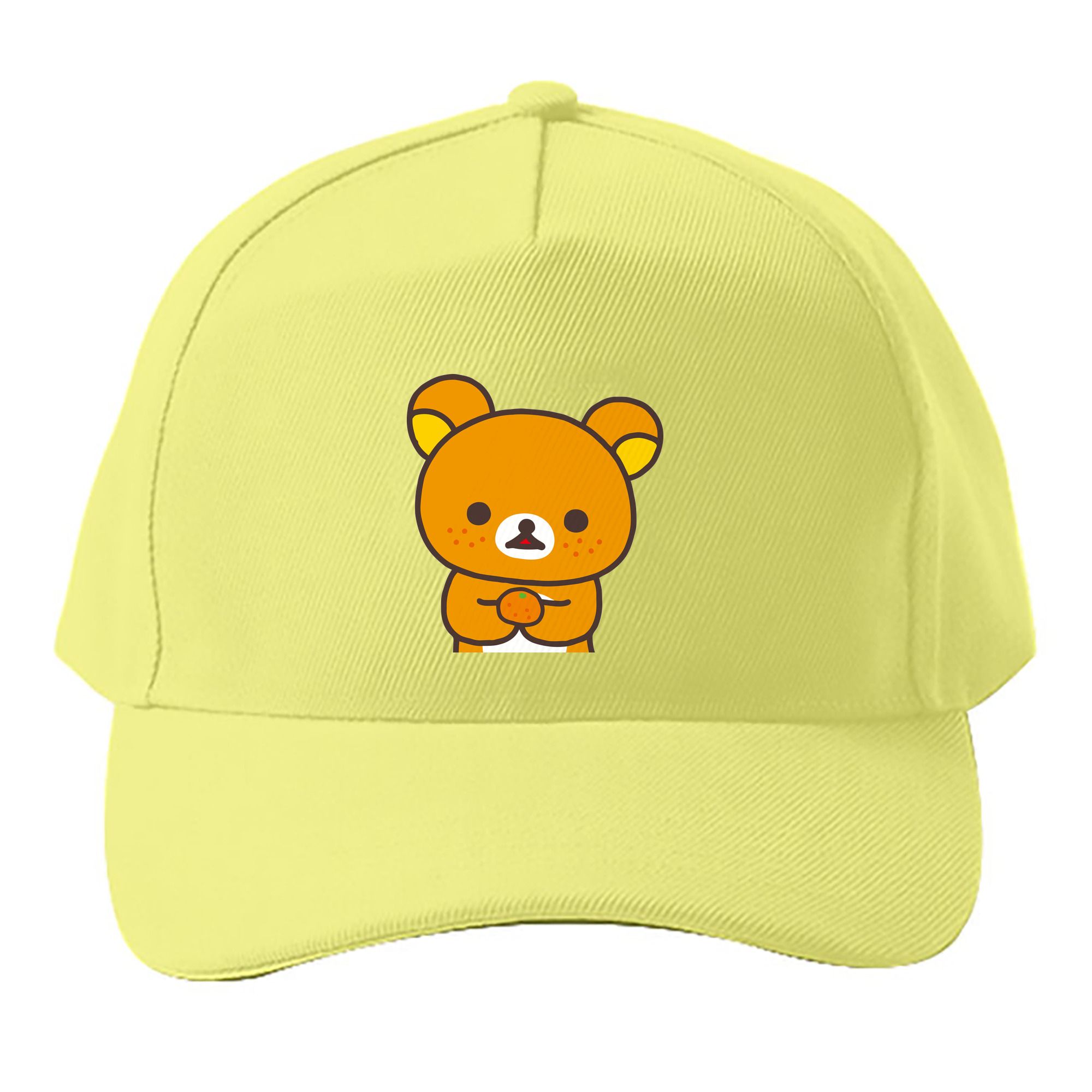 （画像用） リラックマ リラックマ キイロイトリ Rilakkuma Korilakkuma Kiiroitori ベースボールキャップ 綿100％ 男女兼用 帽子 スポーツ
