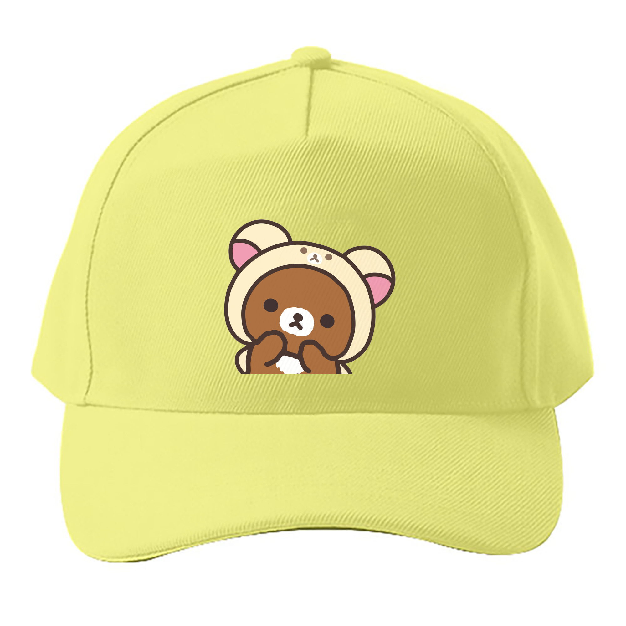 （画像用） リラックマ リラックマ キイロイトリ Rilakkuma Korilakkuma Kiiroitori ベースボールキャップ 綿100％ 男女兼用 帽子 スポーツ