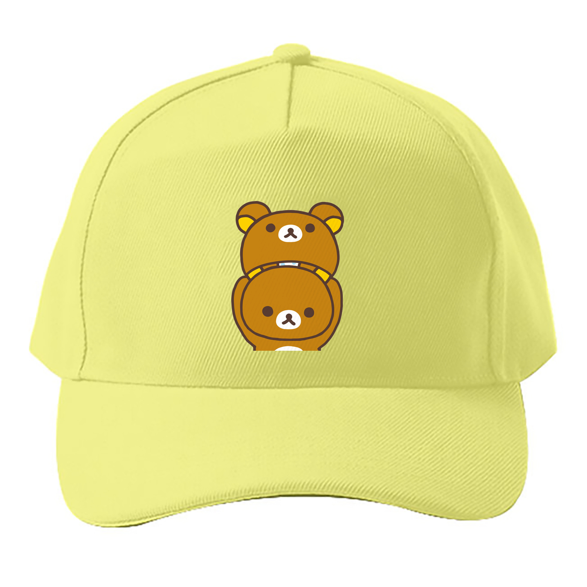 （画像用） リラックマ リラックマ キイロイトリ Rilakkuma Korilakkuma Kiiroitori ベースボールキャップ 綿100％ 男女兼用 帽子 スポーツ