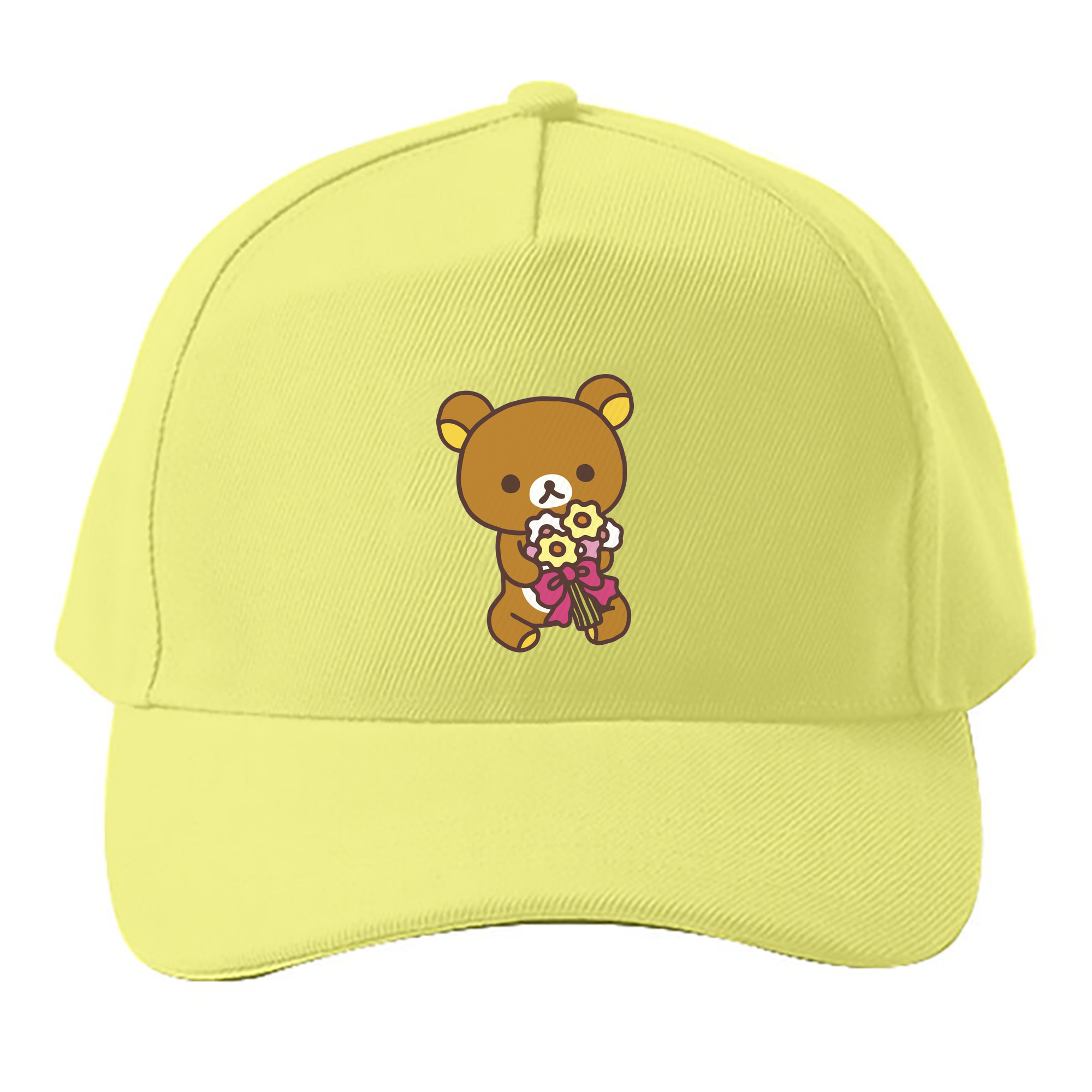（画像用） リラックマ リラックマ キイロイトリ Rilakkuma Korilakkuma Kiiroitori ベースボールキャップ 綿100％ 男女兼用 帽子 スポーツ