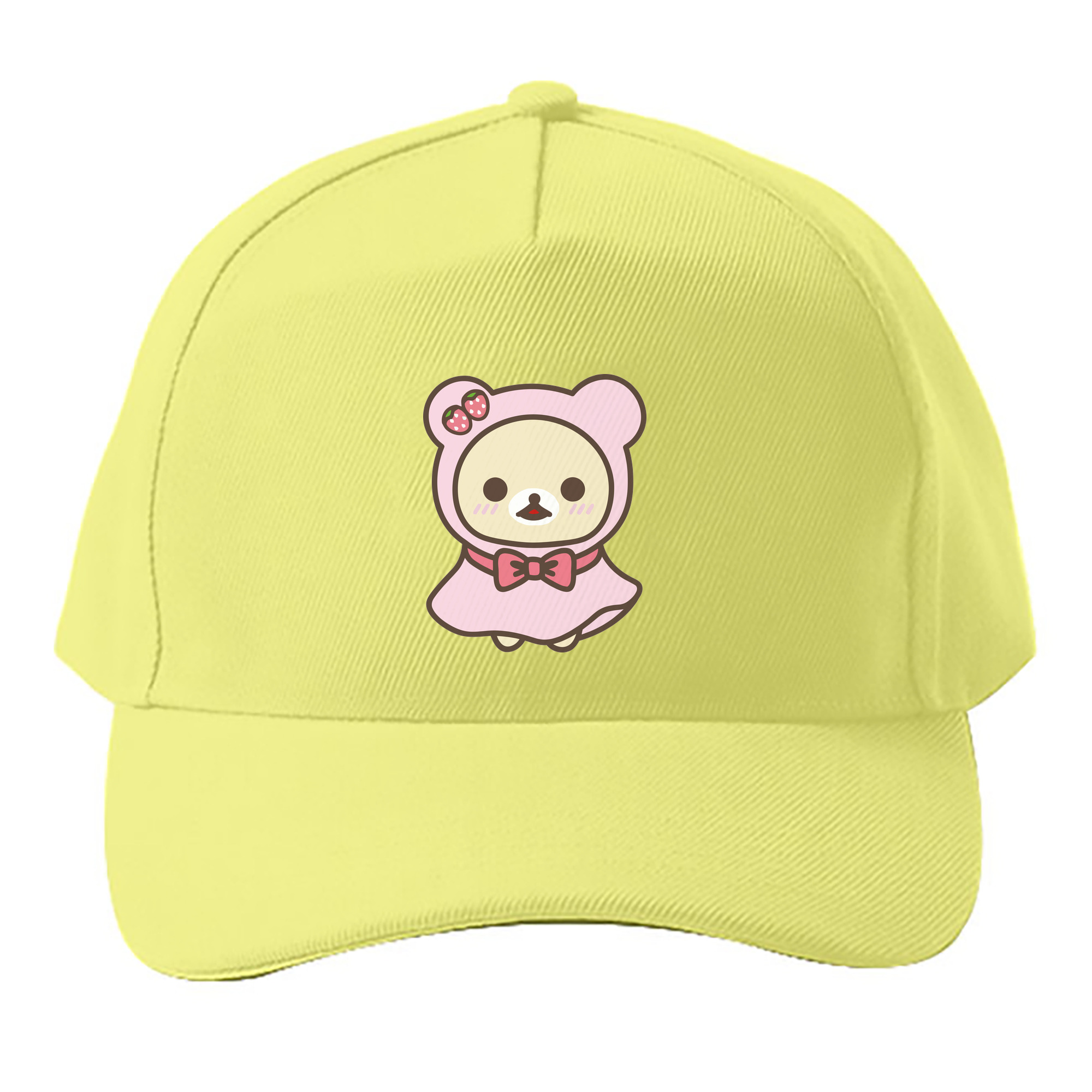（画像用） リラックマ リラックマ キイロイトリ Rilakkuma Korilakkuma Kiiroitori ベースボールキャップ 綿100％ 男女兼用 帽子 スポーツ