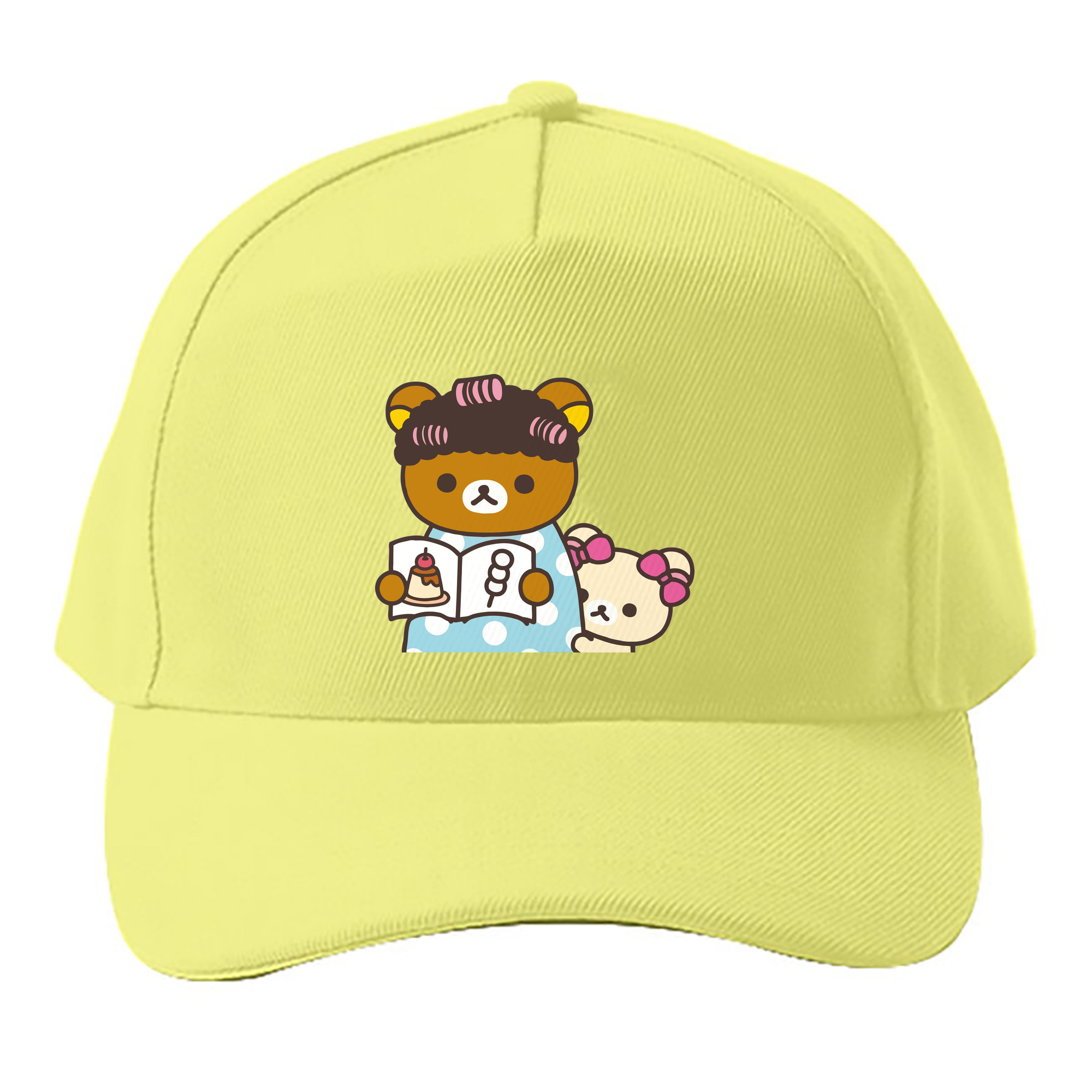 （画像用） リラックマ リラックマ キイロイトリ Rilakkuma Korilakkuma Kiiroitori ベースボールキャップ 綿100％ 男女兼用 帽子 スポーツ