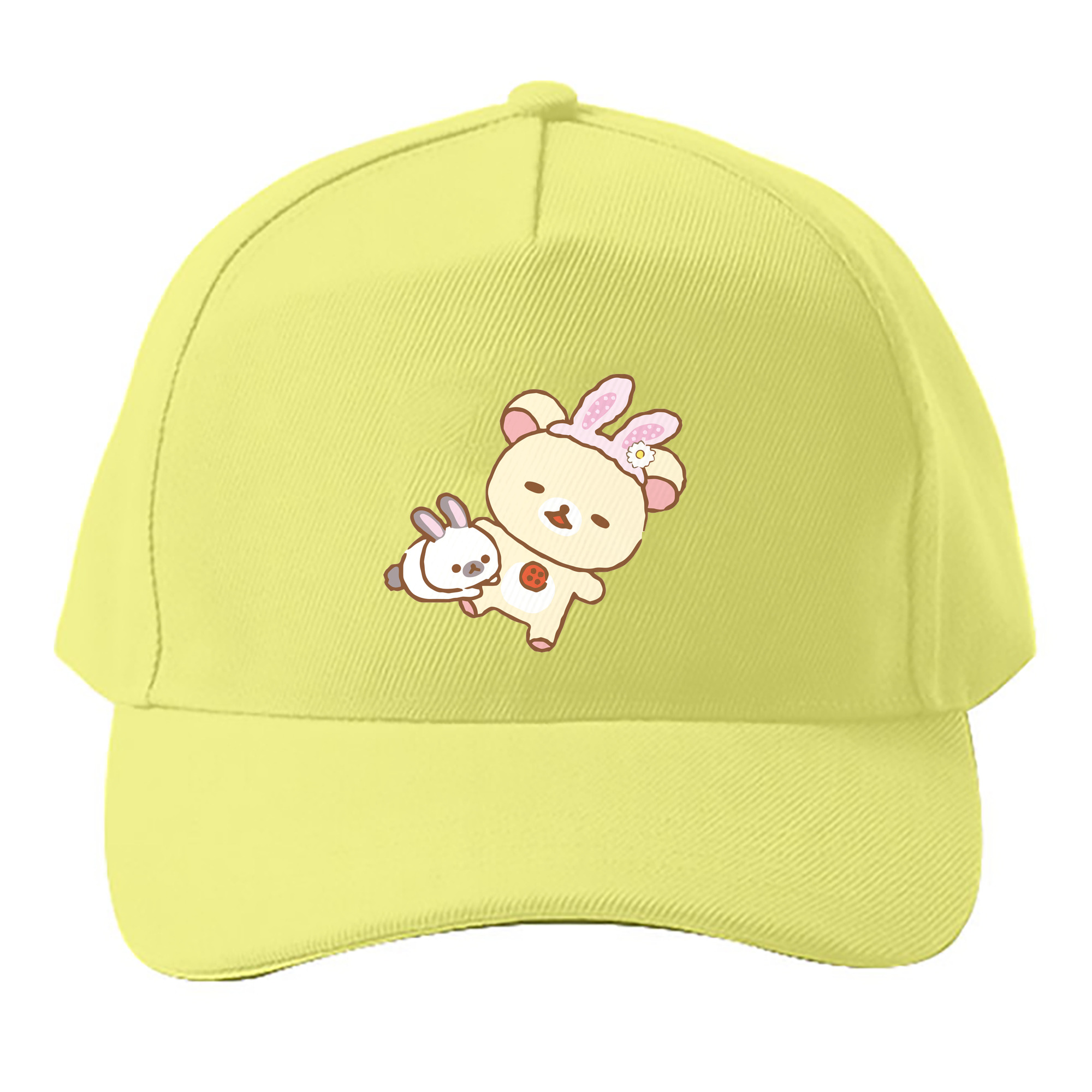 （画像用） リラックマ リラックマ キイロイトリ Rilakkuma Korilakkuma Kiiroitori ベースボールキャップ 綿100％ 男女兼用 帽子 スポーツ