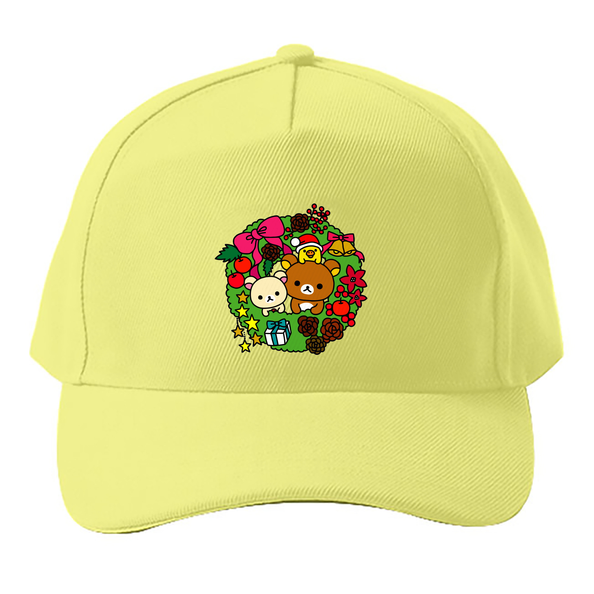 （画像用） リラックマ リラックマ キイロイトリ Rilakkuma Korilakkuma Kiiroitori ベースボールキャップ 綿100％ 男女兼用 帽子 スポーツ