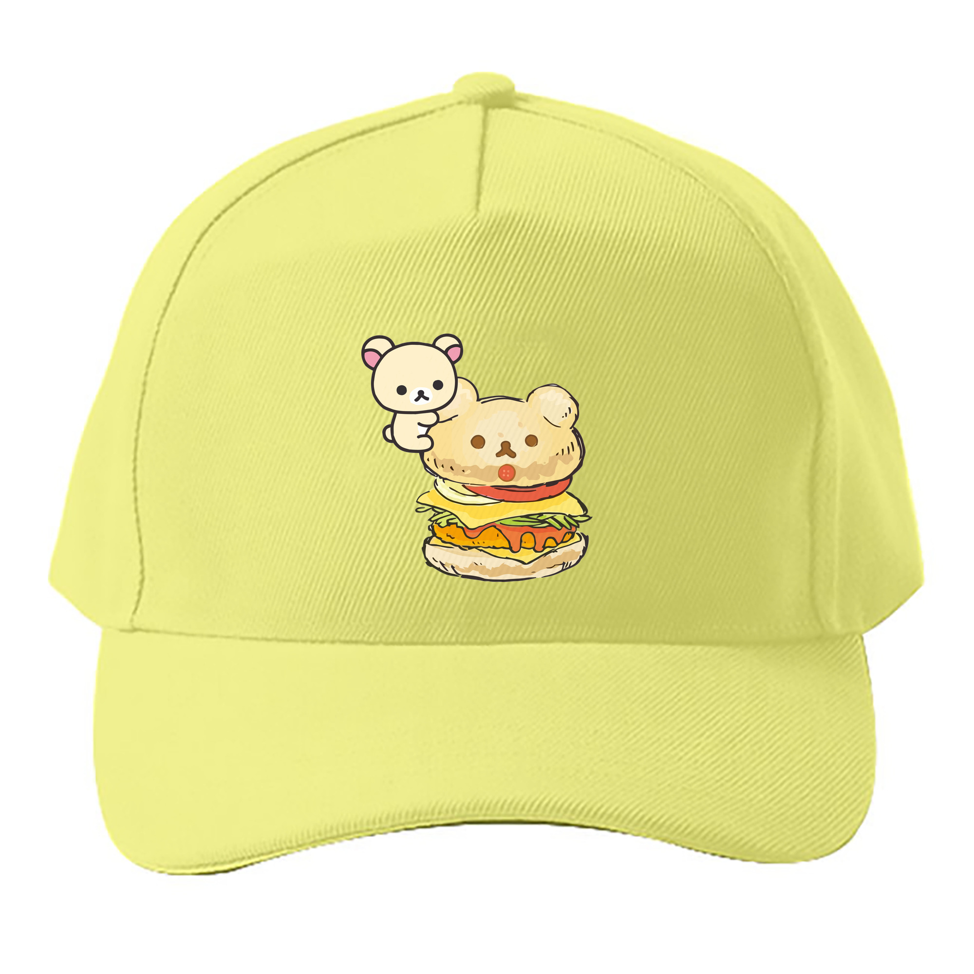 （画像用） リラックマ リラックマ キイロイトリ Rilakkuma Korilakkuma Kiiroitori ベースボールキャップ 綿100％ 男女兼用 帽子 スポーツ